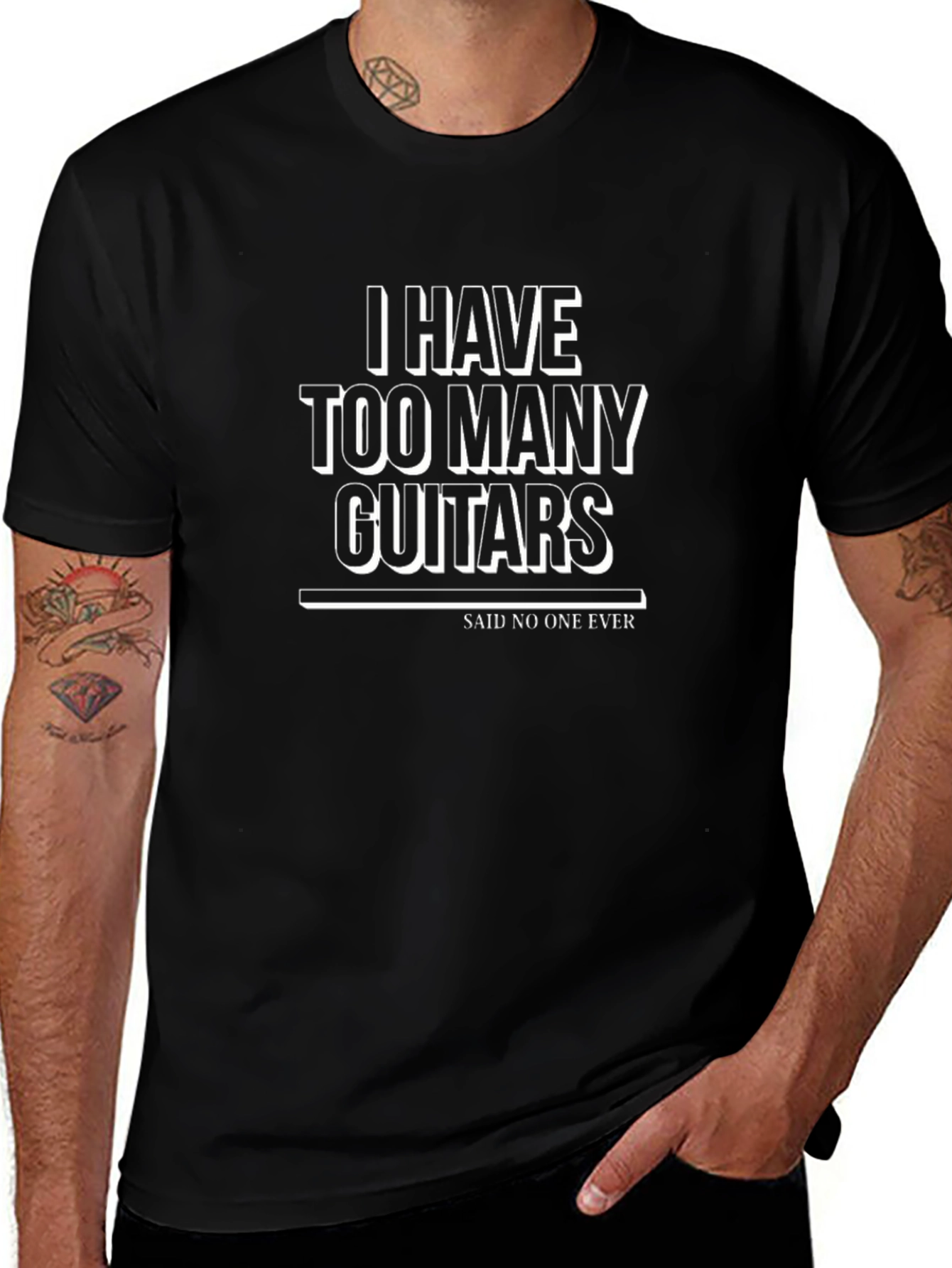 I Have Too Many Guitars Funny Musician T-Shirt