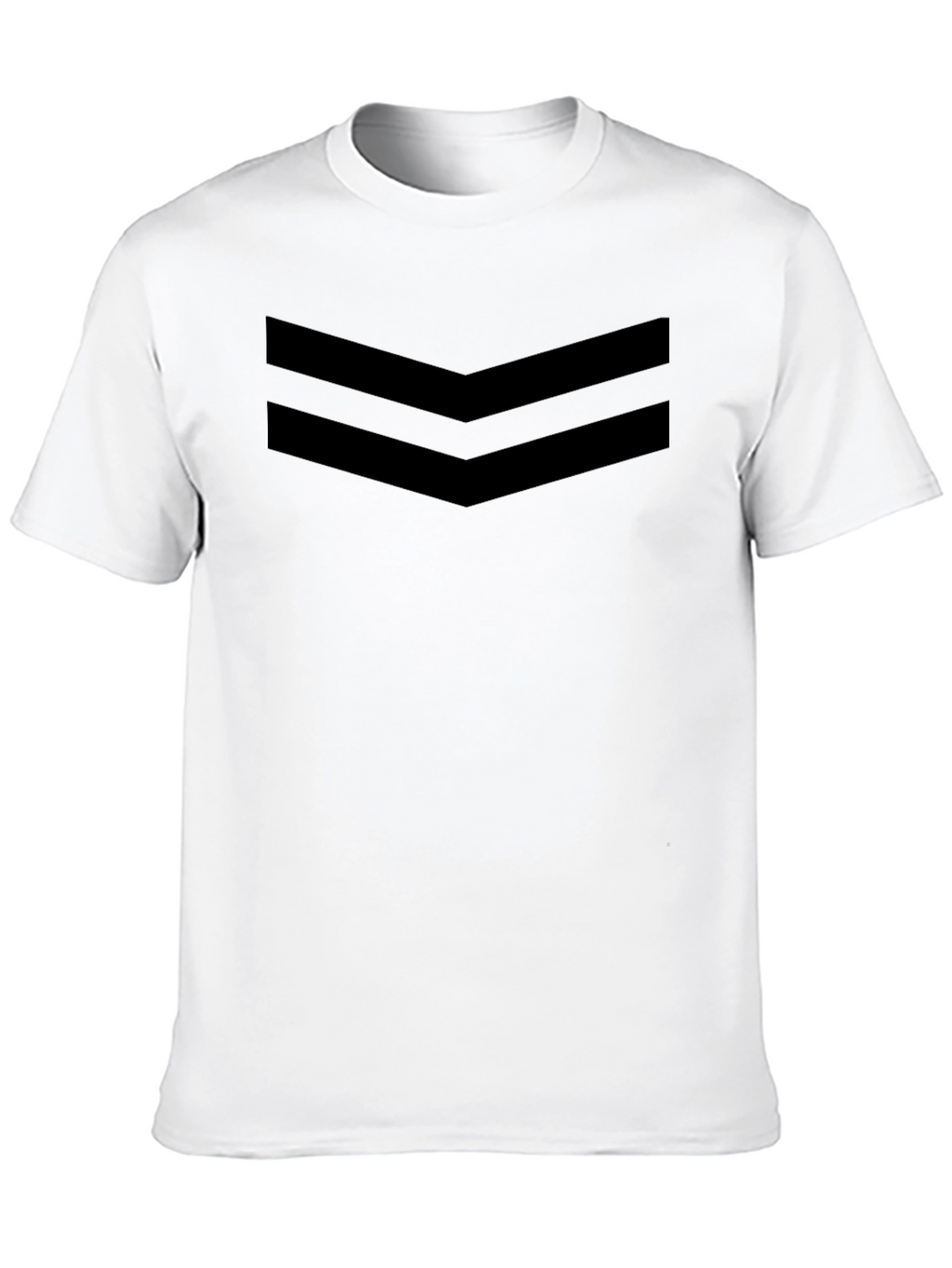 Stylish Black Chevron Tee - Modern Design