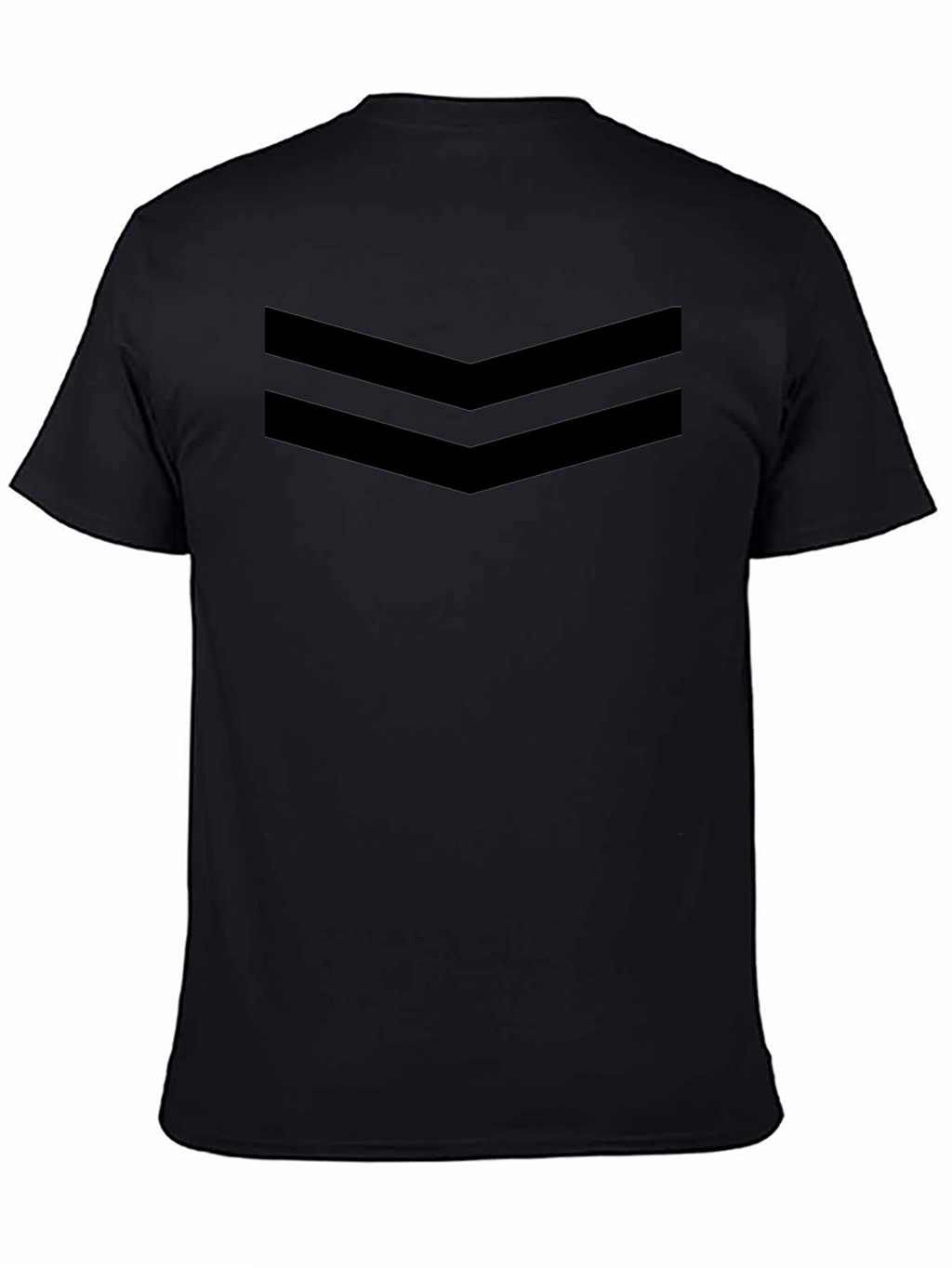 Stylish Black Chevron Tee - Modern Design