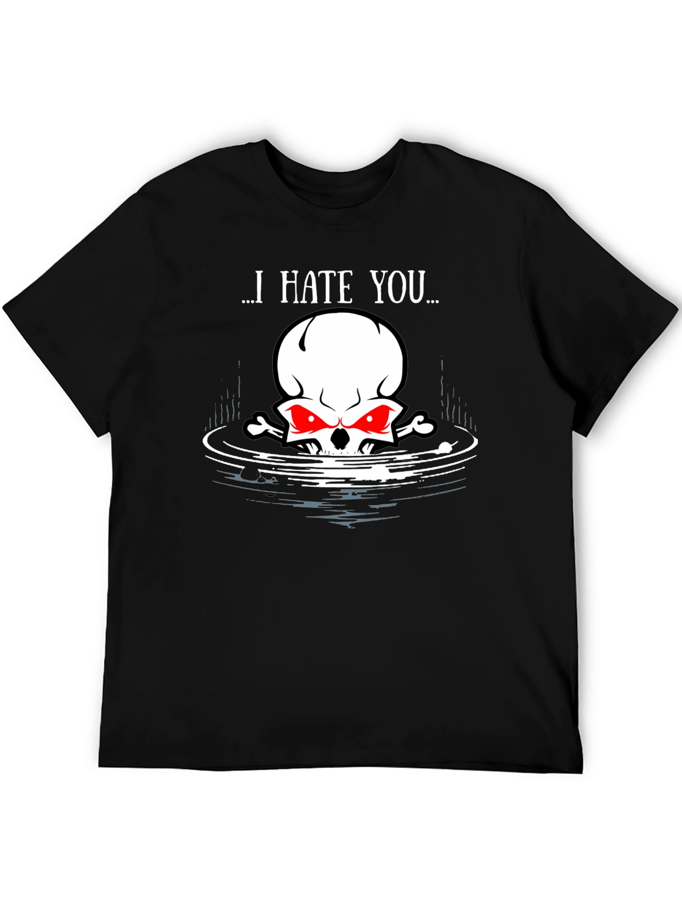 I Hate You Skull Graphic Tee