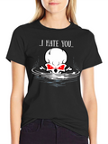 I Hate You Skull Graphic Tee