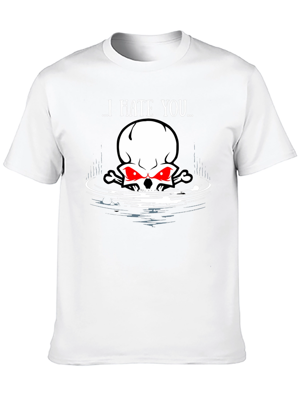 I Hate You Skull Graphic Tee
