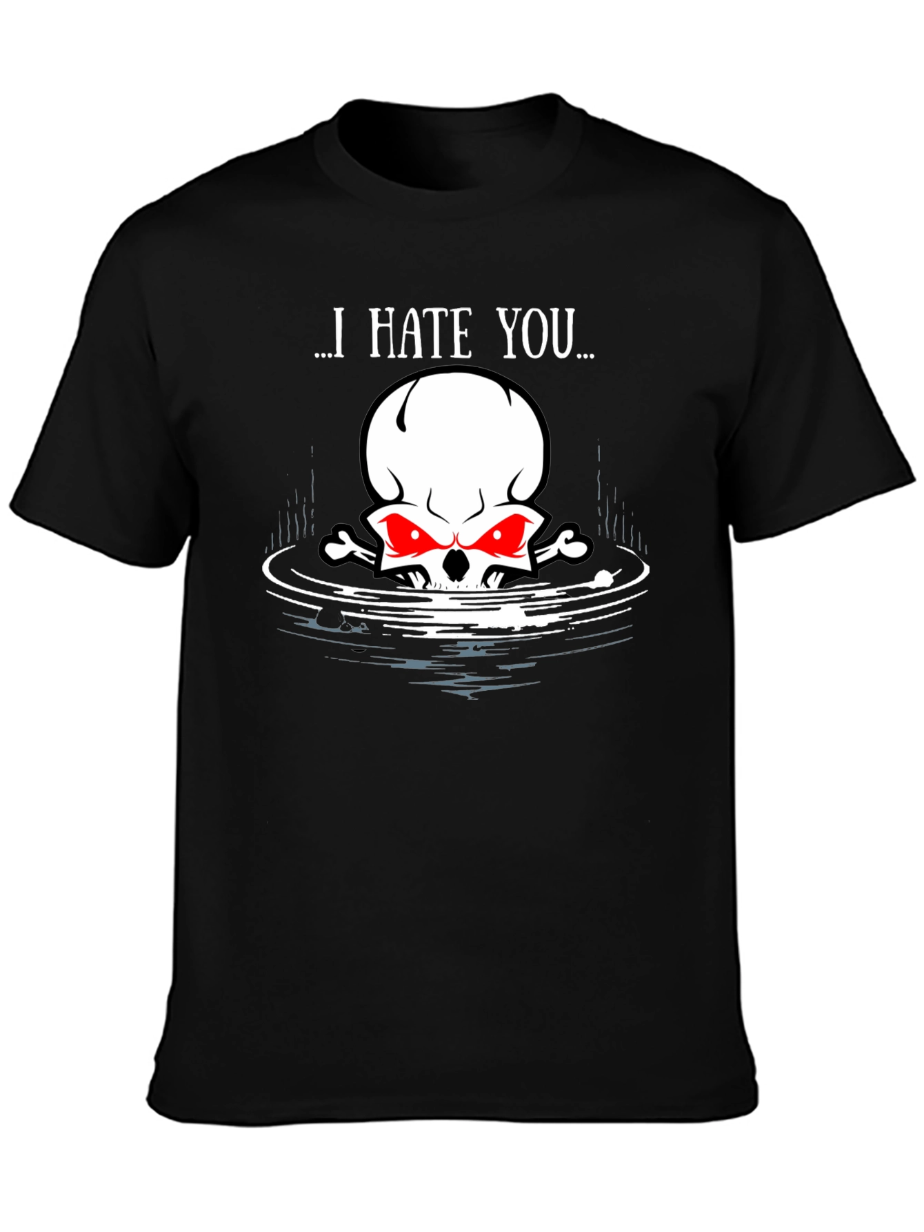 I Hate You Skull Graphic Tee