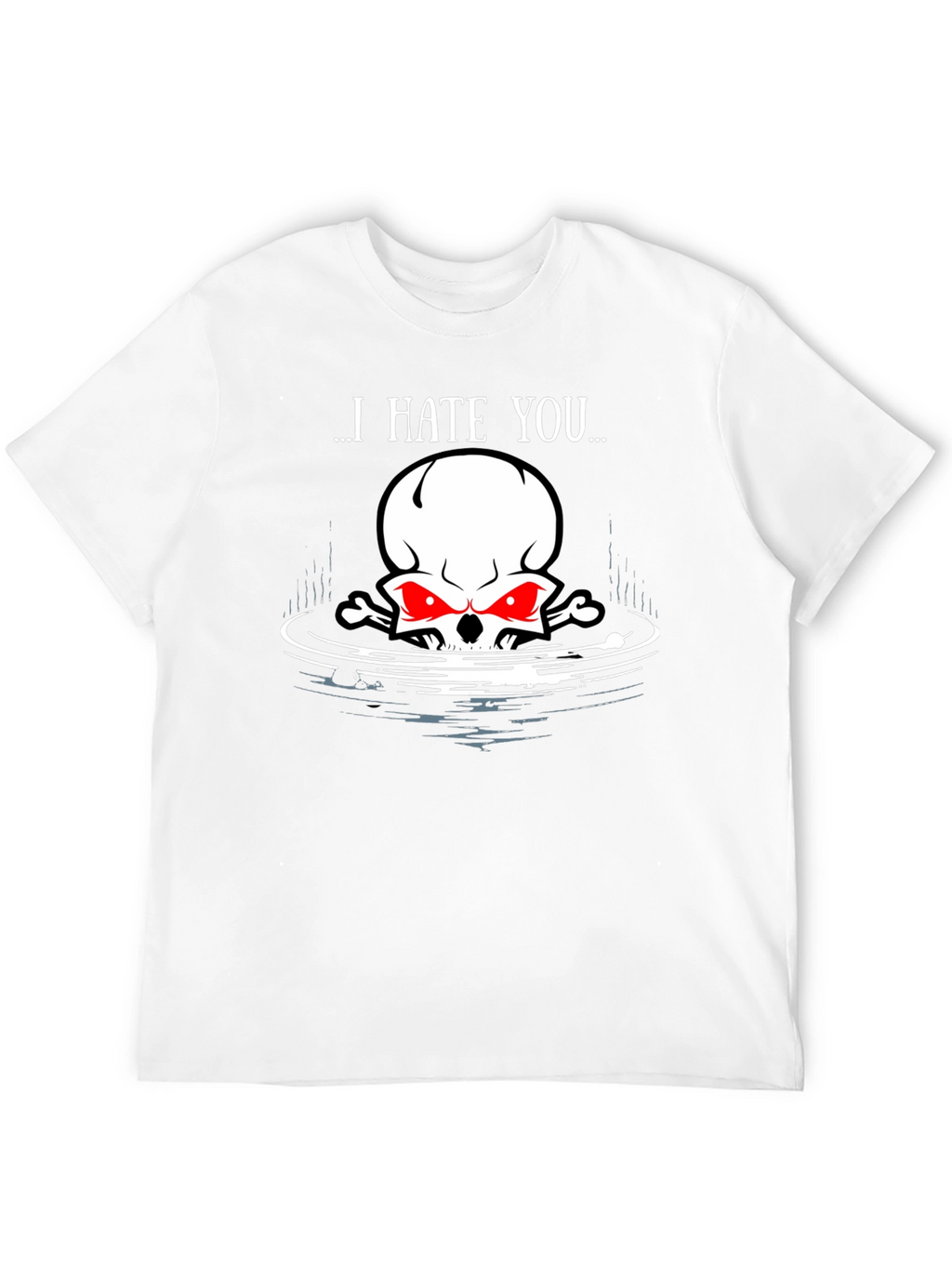I Hate You Skull Graphic Tee