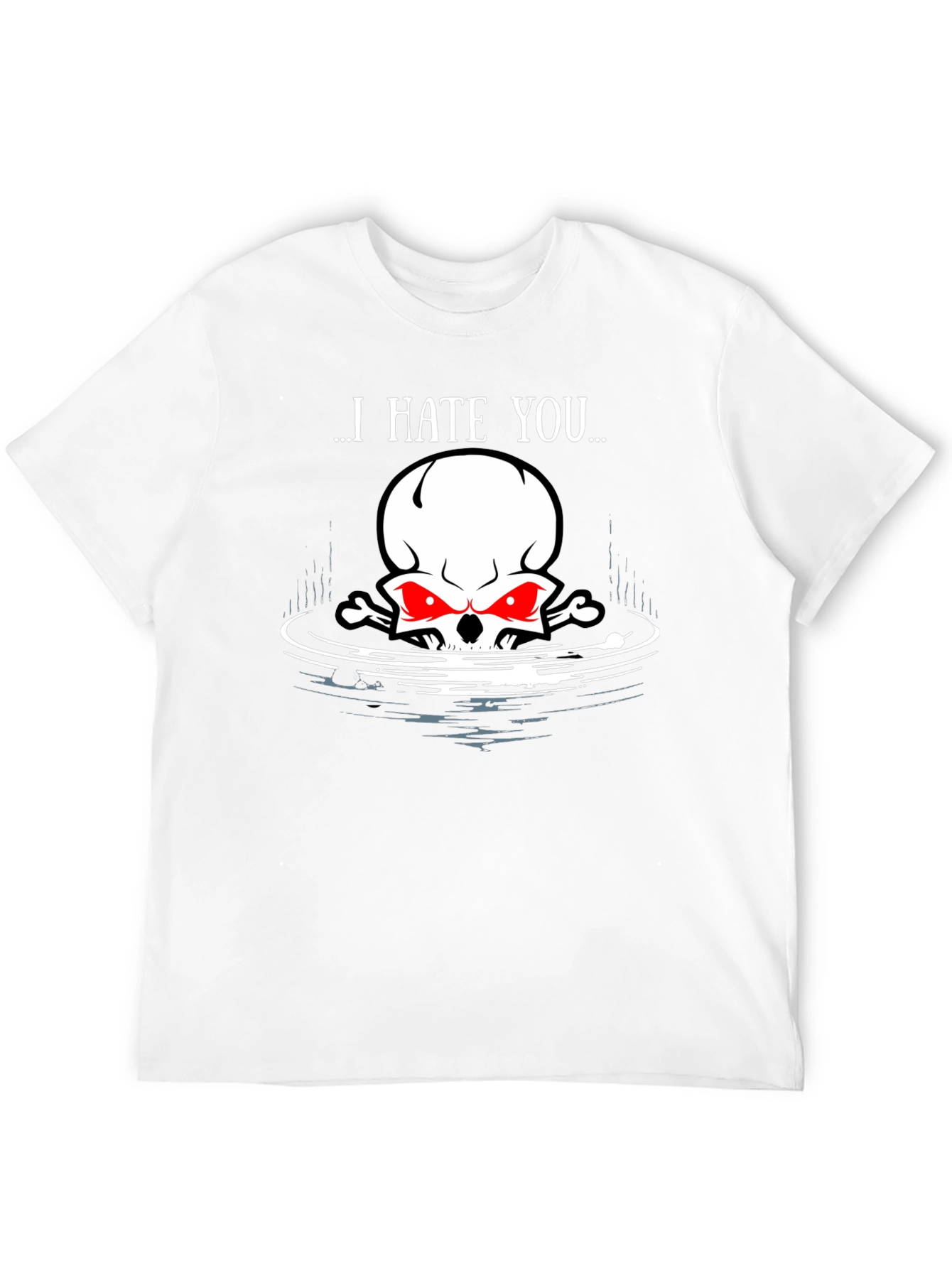 I Hate You Skull Graphic Tee