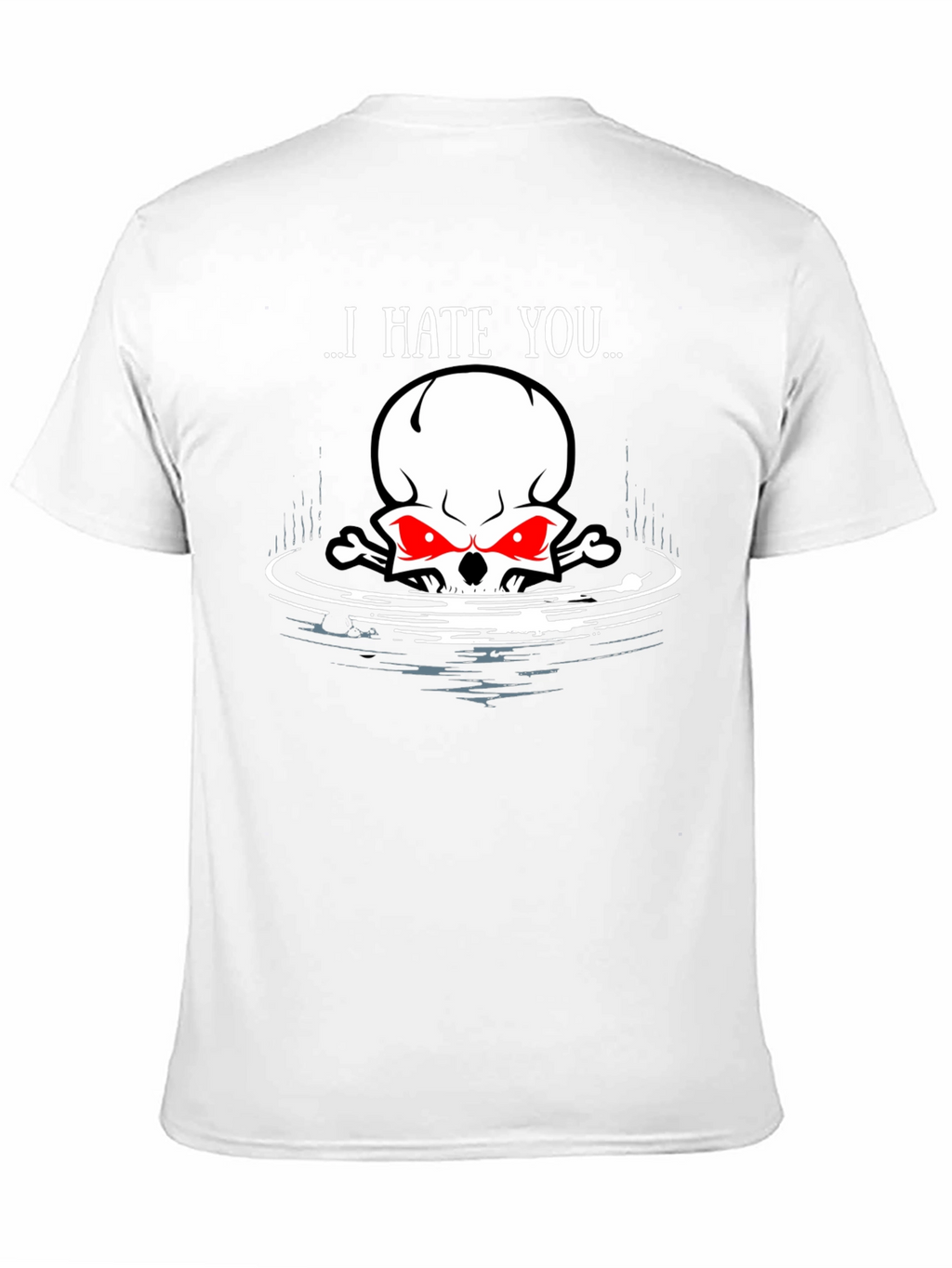I Hate You Skull Graphic Tee