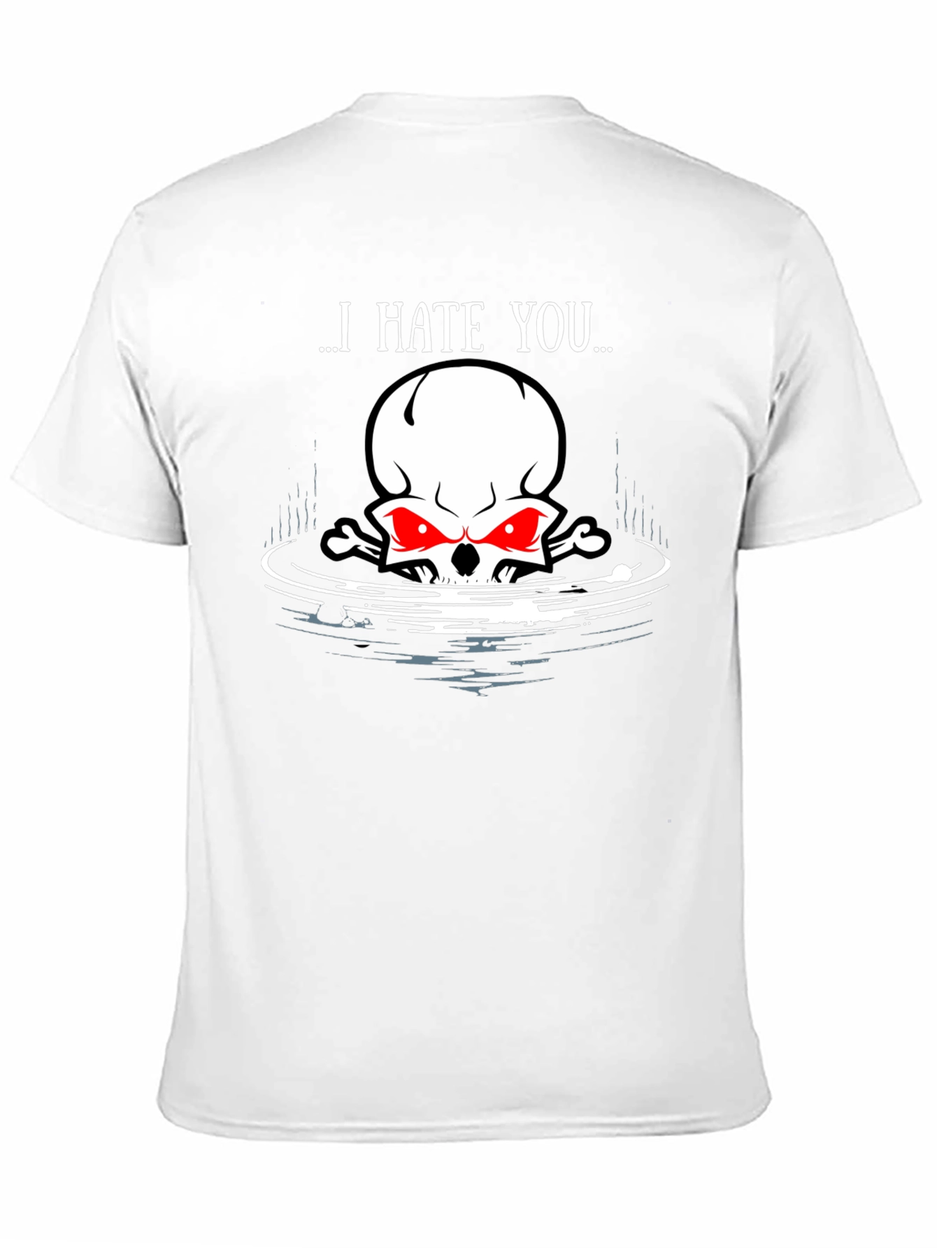I Hate You Skull Graphic Tee