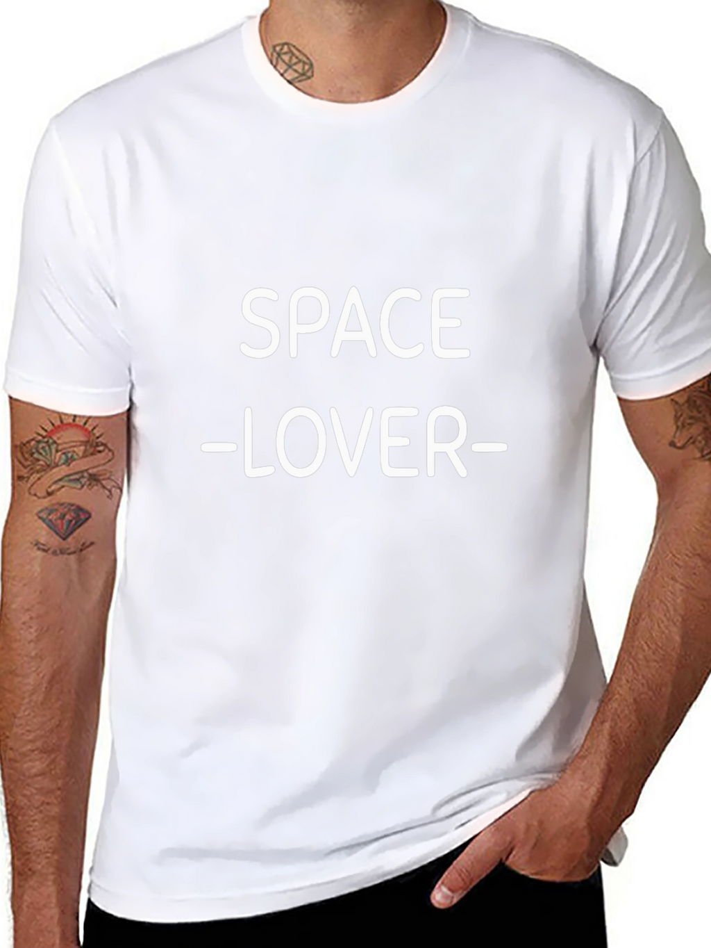Space Lover Black T-Shirt - Sci-Fi Graphic Tee