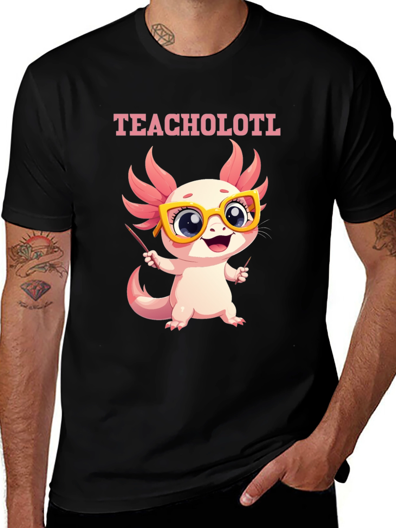 Teacholotl T-Shirt - Cute Axolotl Teacher Tee