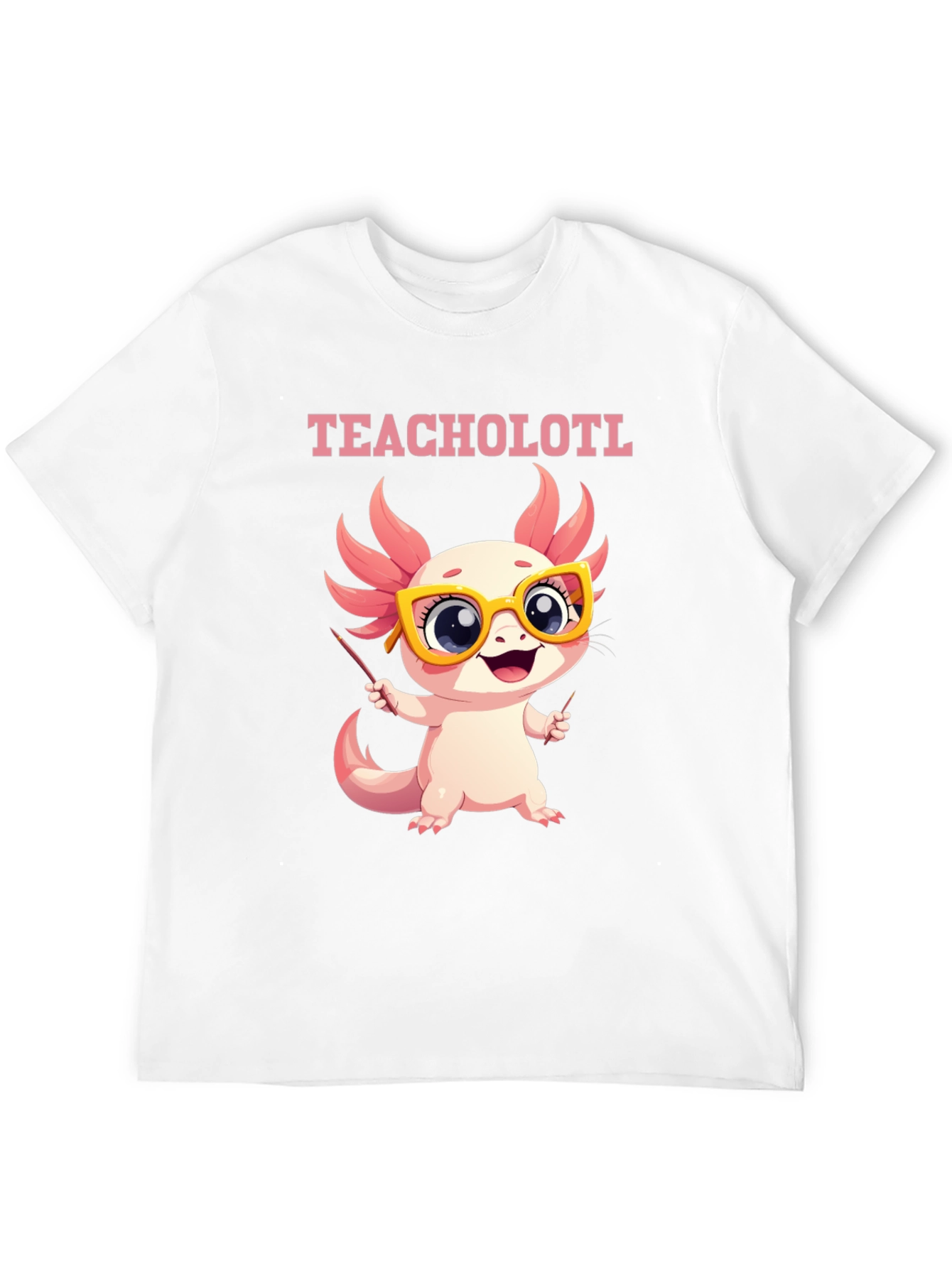 Teacholotl T-Shirt - Cute Axolotl Teacher Tee