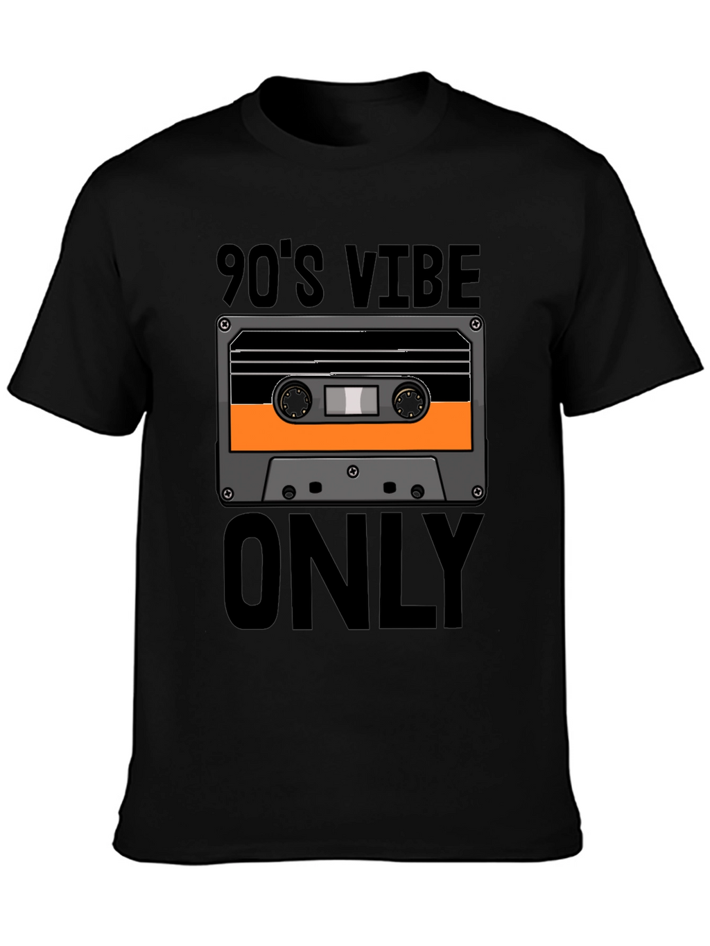 90s Vibe Only Graphic Tee - Retro Cassette T-Shirt