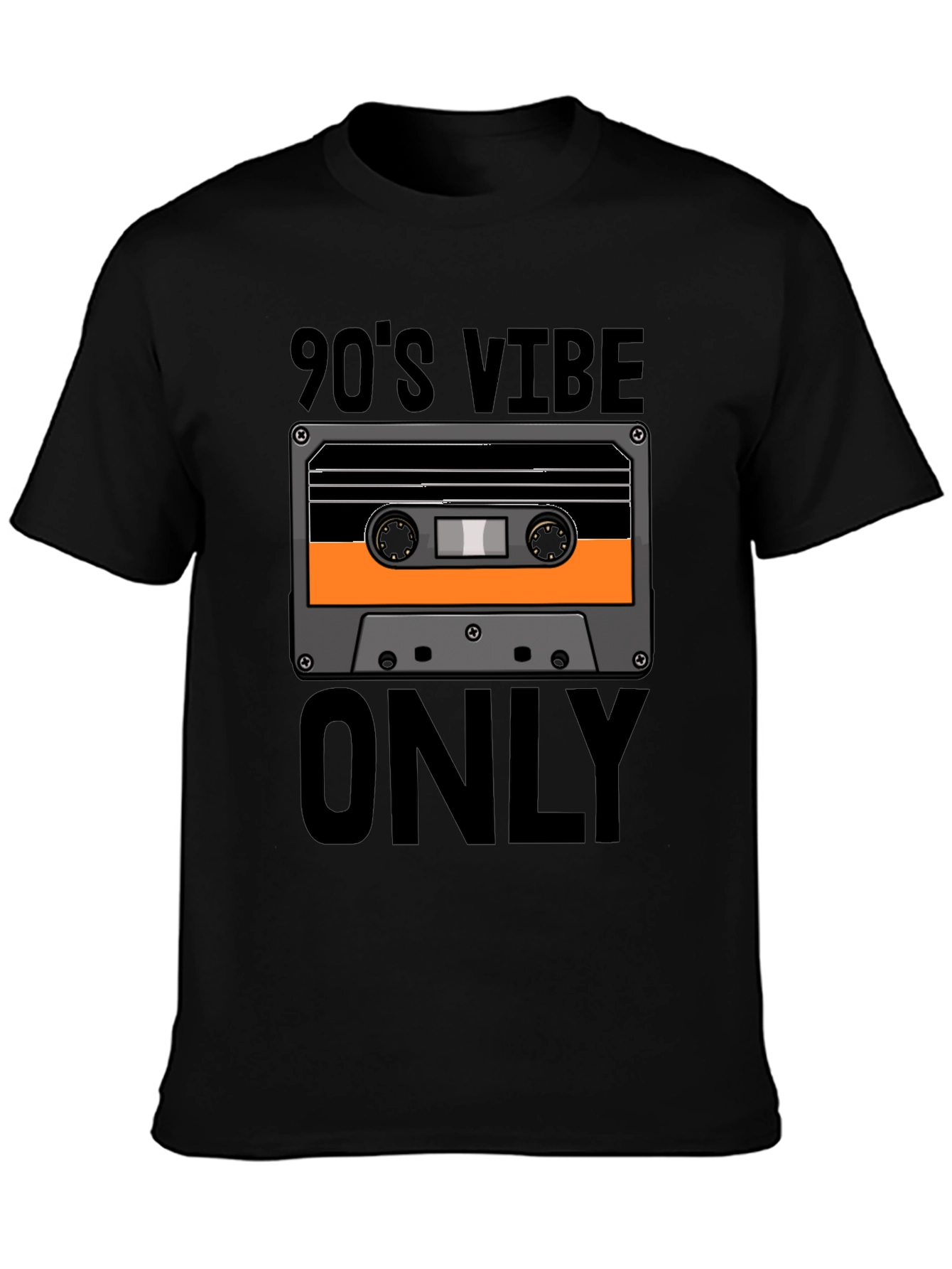 90s Vibe Only Graphic Tee - Retro Cassette T-Shirt