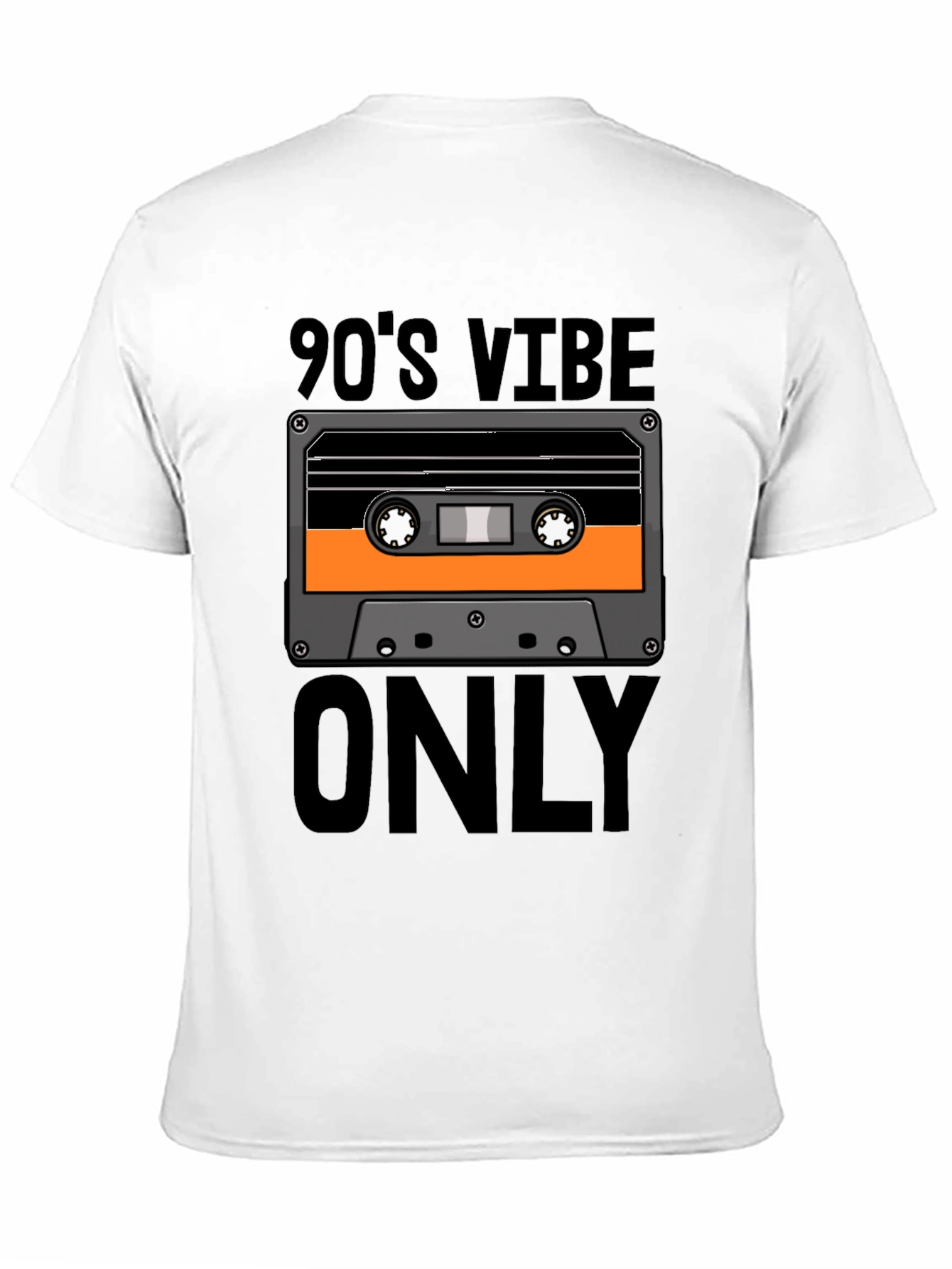 90s Vibe Only Graphic Tee - Retro Cassette T-Shirt