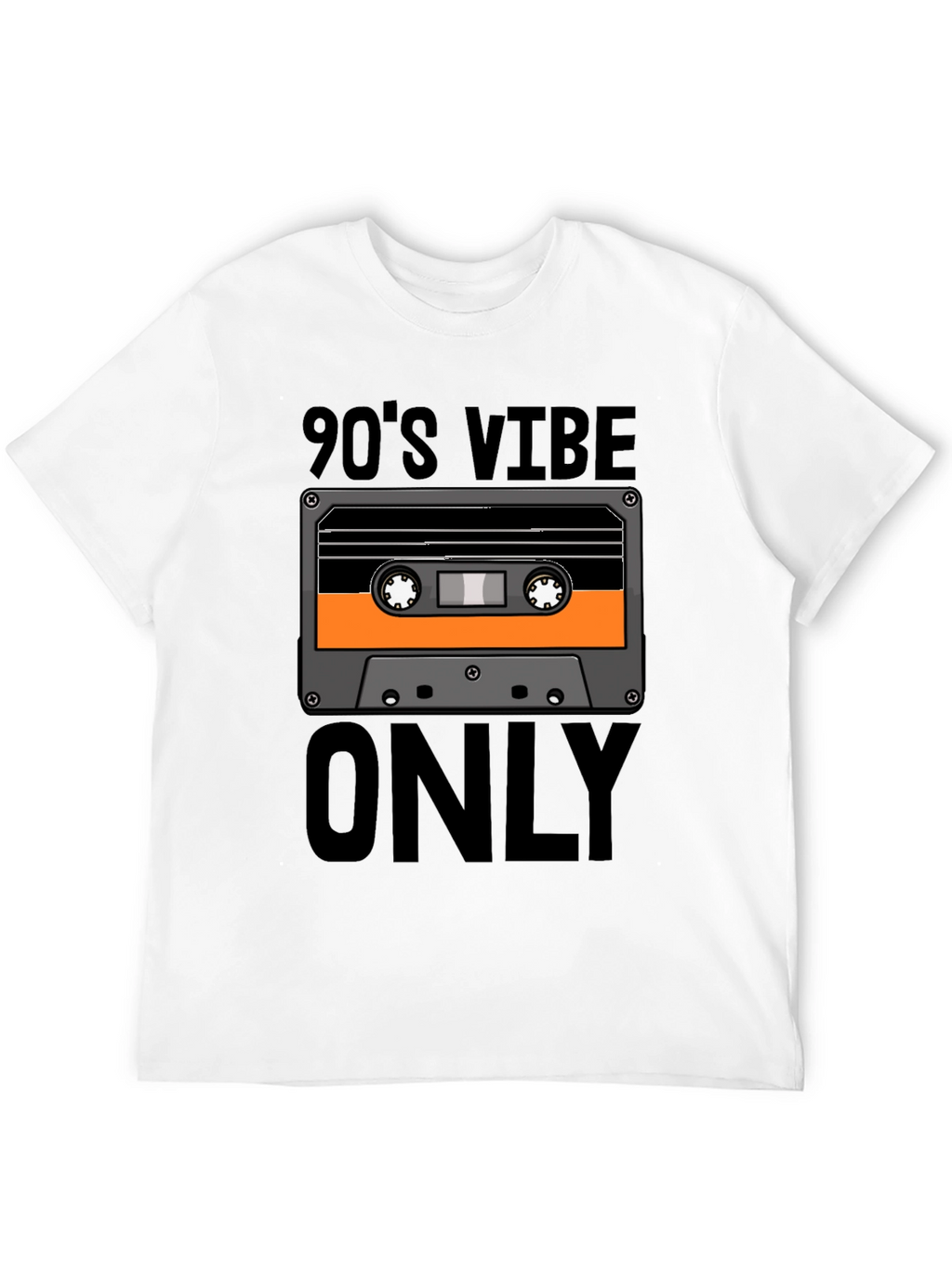 90s Vibe Only Graphic Tee - Retro Cassette T-Shirt