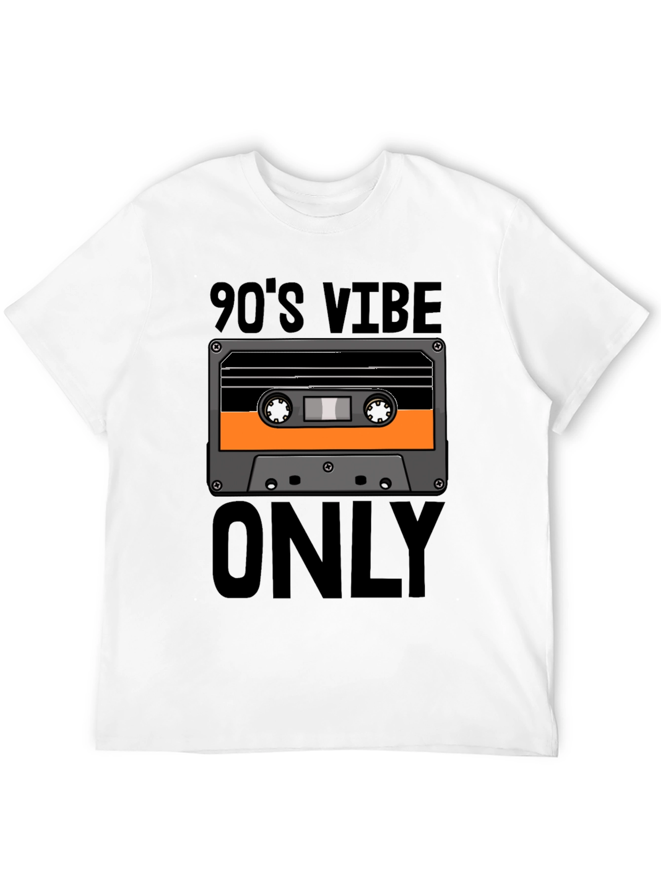 90s Vibe Only Graphic Tee - Retro Cassette T-Shirt