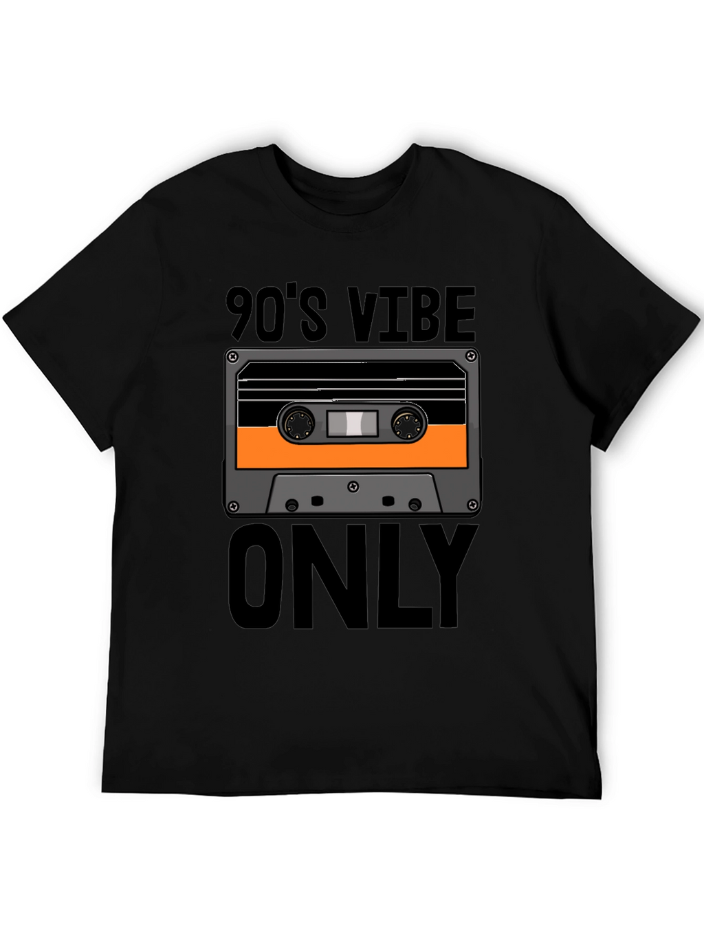 90s Vibe Only Graphic Tee - Retro Cassette T-Shirt
