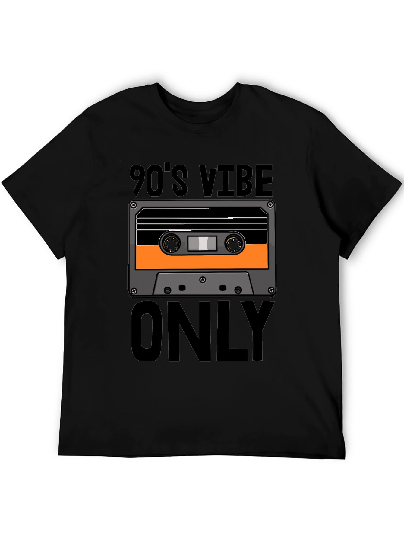 90s Vibe Only Graphic Tee - Retro Cassette T-Shirt