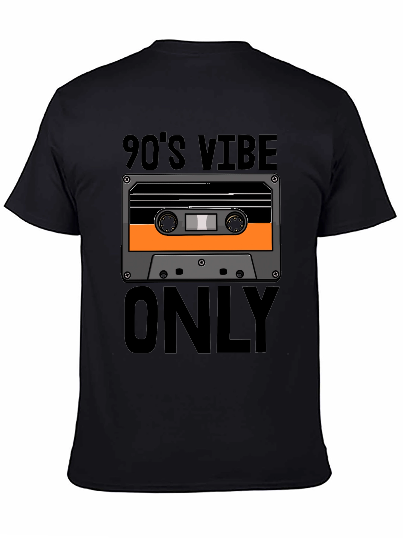 90s Vibe Only Graphic Tee - Retro Cassette T-Shirt