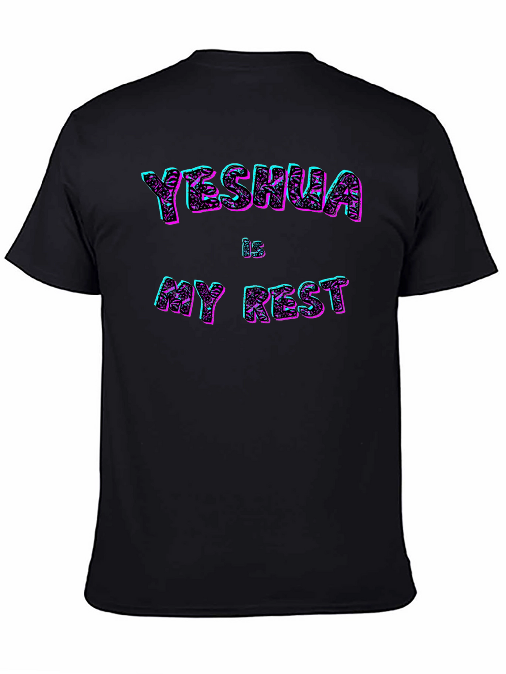 Yeshua is My Rest Black T-Shirt Graphic Print