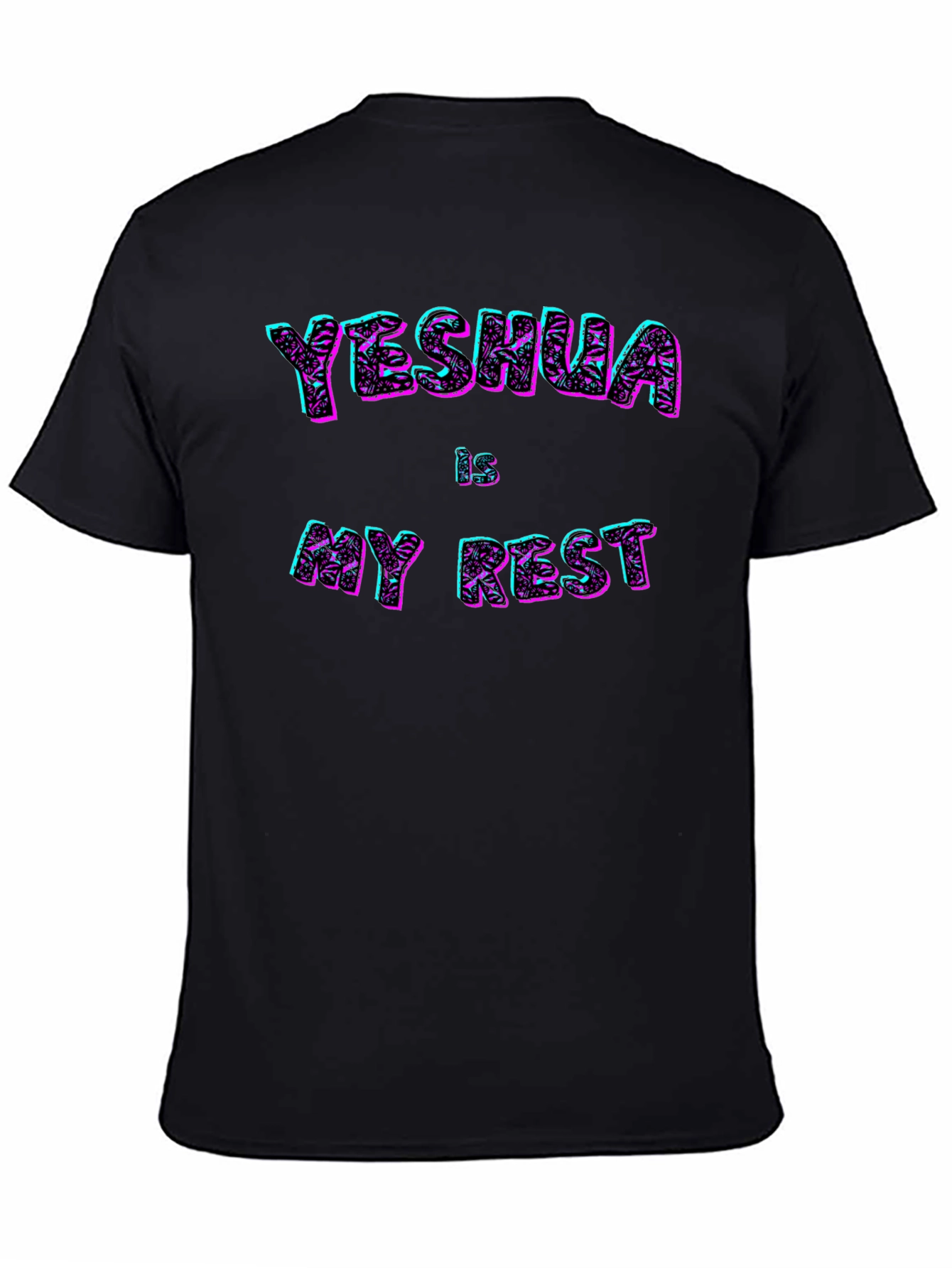 Yeshua is My Rest Black T-Shirt Graphic Print