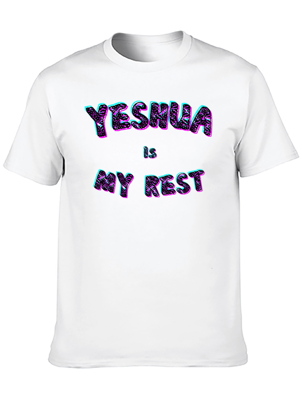 Yeshua is My Rest Black T-Shirt Graphic Print