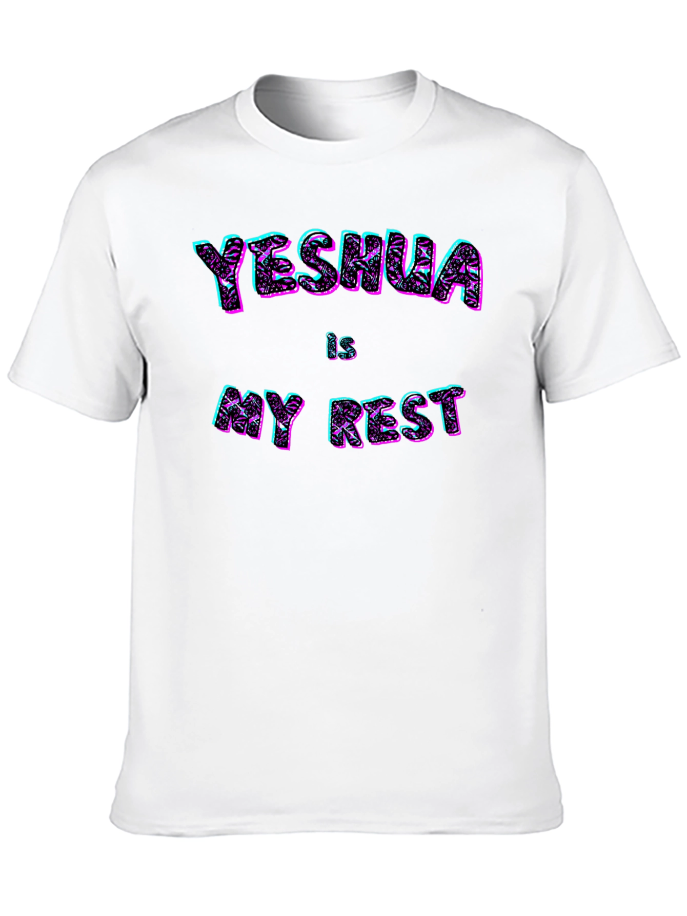 Yeshua is My Rest Black T-Shirt Graphic Print