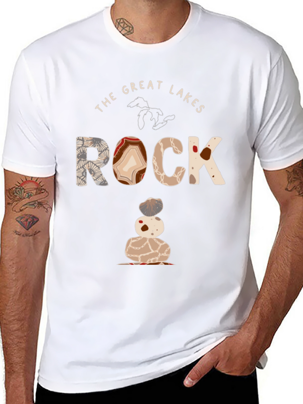 Great Lakes Rock Graphic Tee