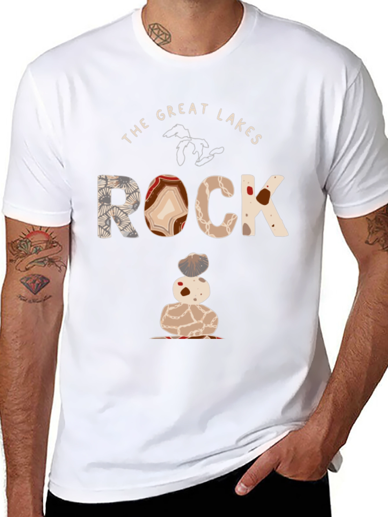 Great Lakes Rock Graphic Tee