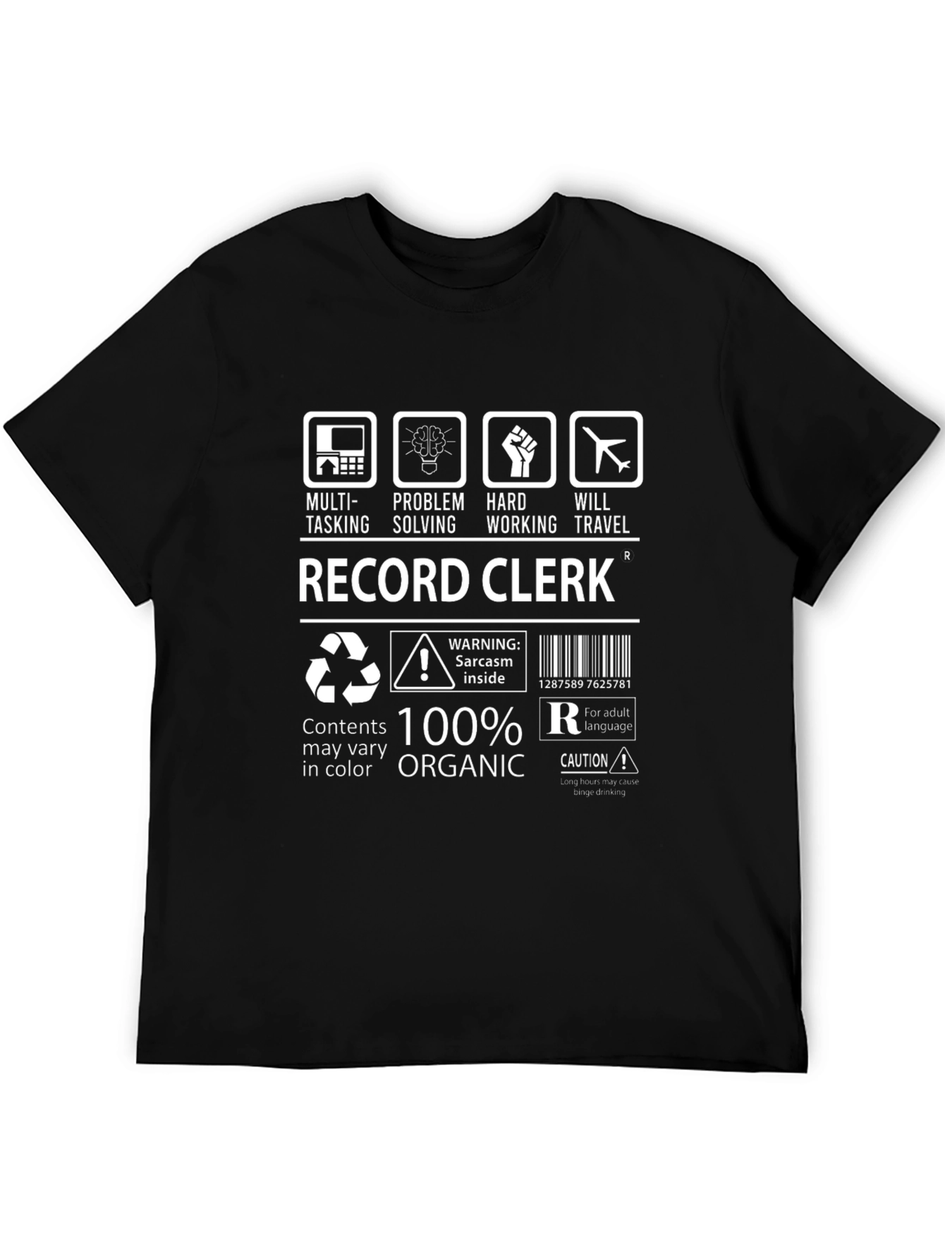 Record Clerk Humor T-Shirt