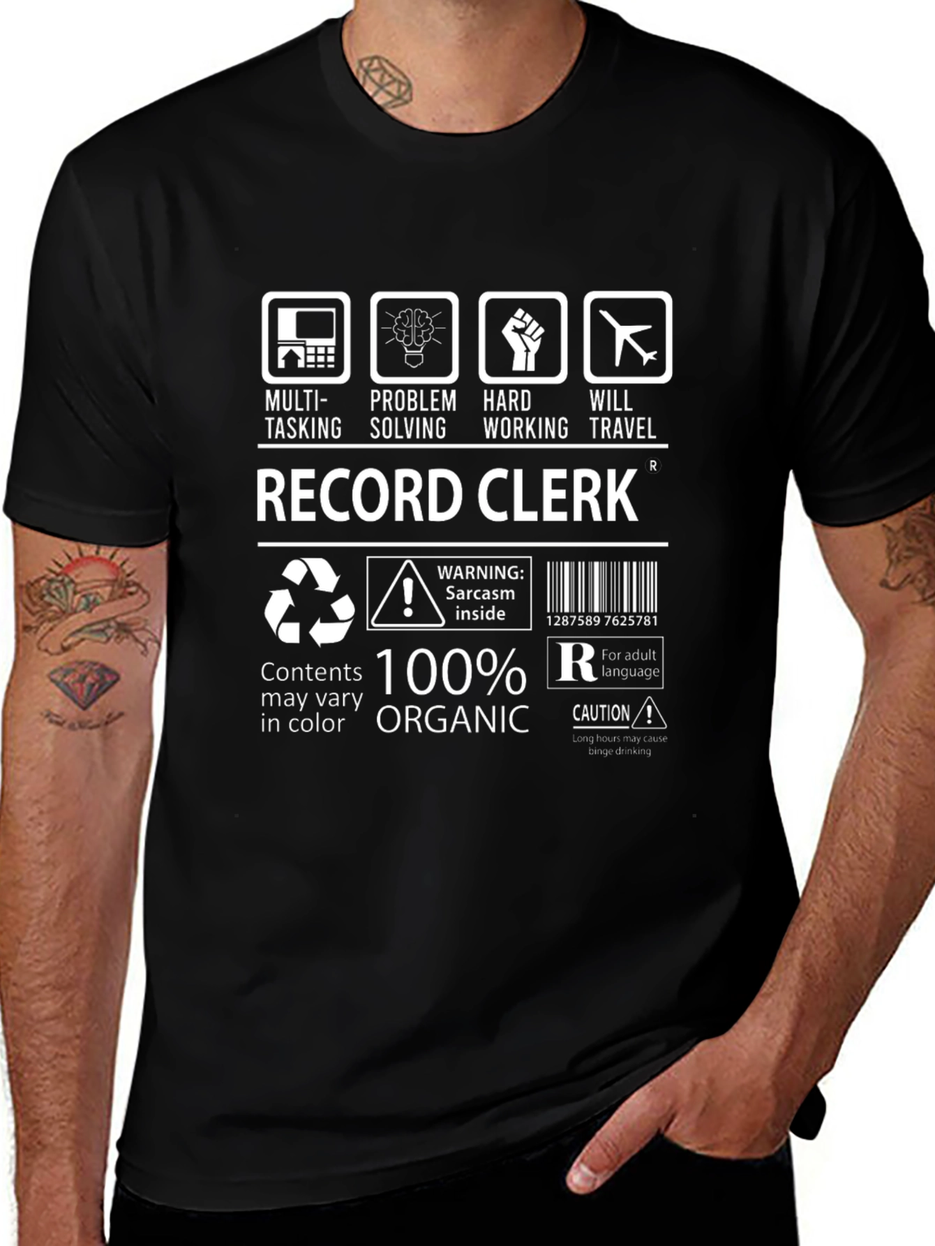 Record Clerk Humor T-Shirt