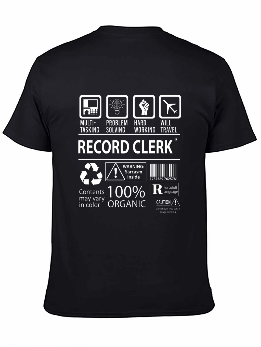 Record Clerk Humor T-Shirt
