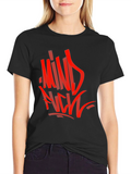 Mind Rich Graphic Print Black T-Shirt