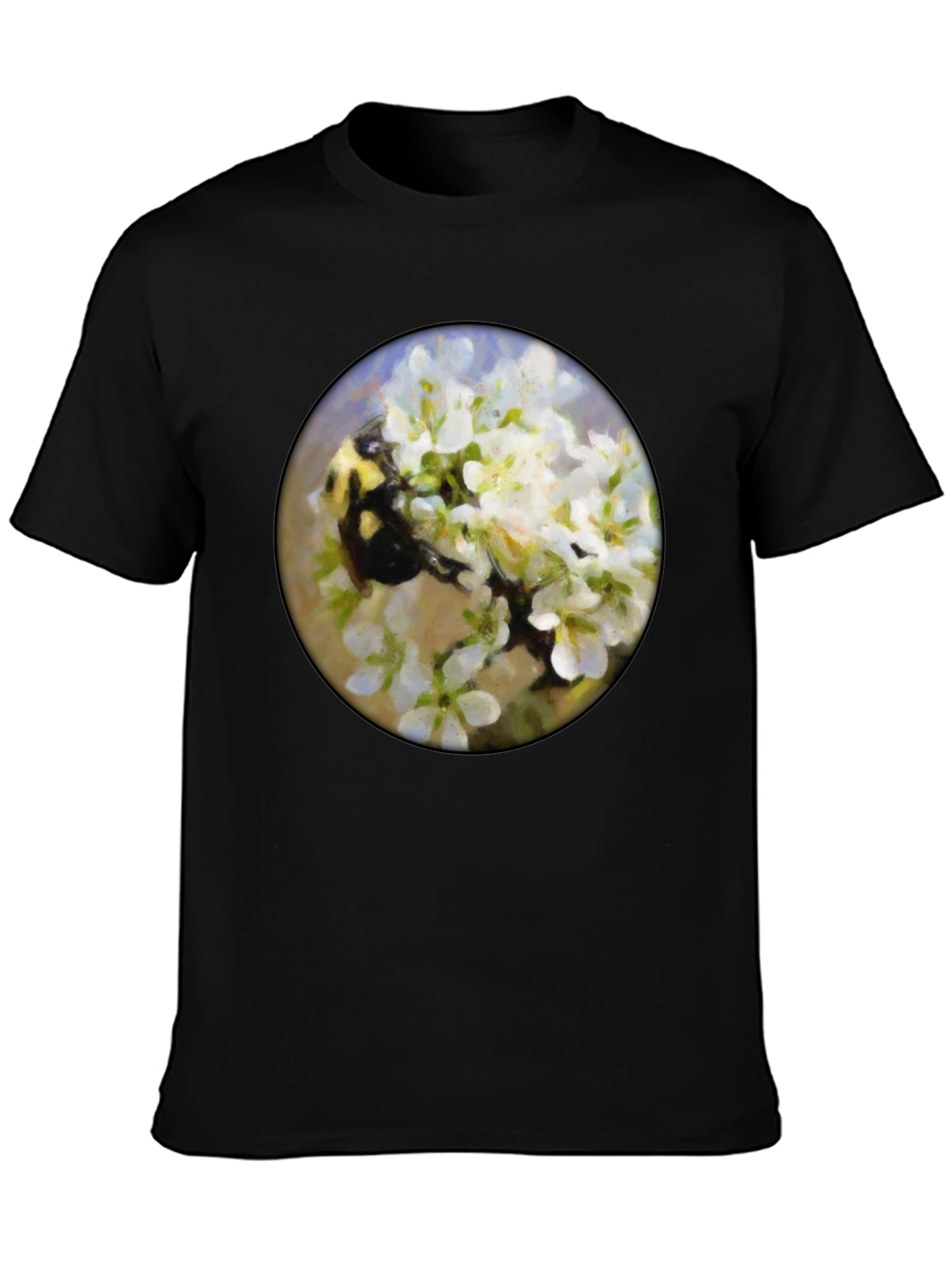 Bumble Bee Floral T-Shirt - Nature Lover Tee
