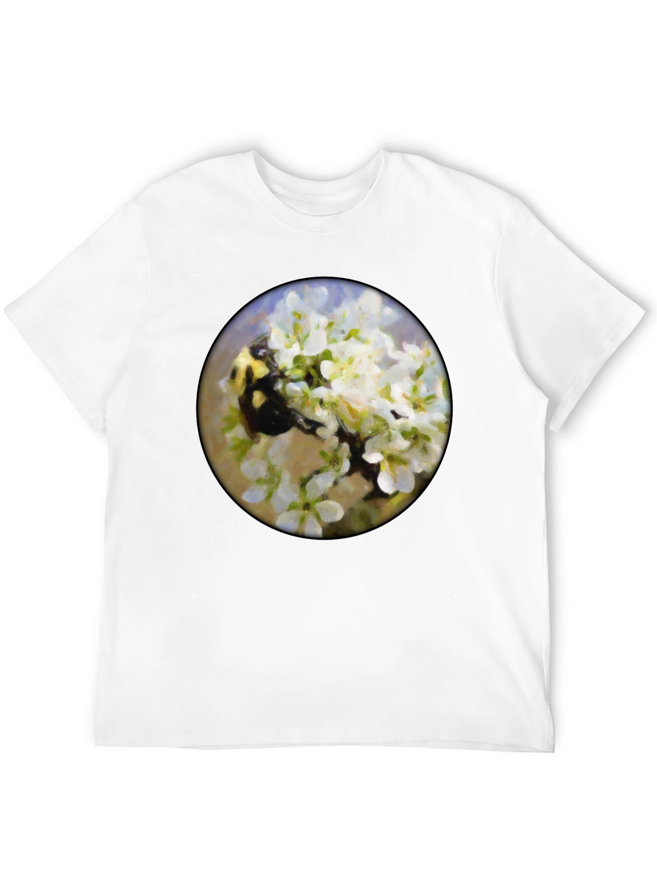 Bumble Bee Floral T-Shirt - Nature Lover Tee