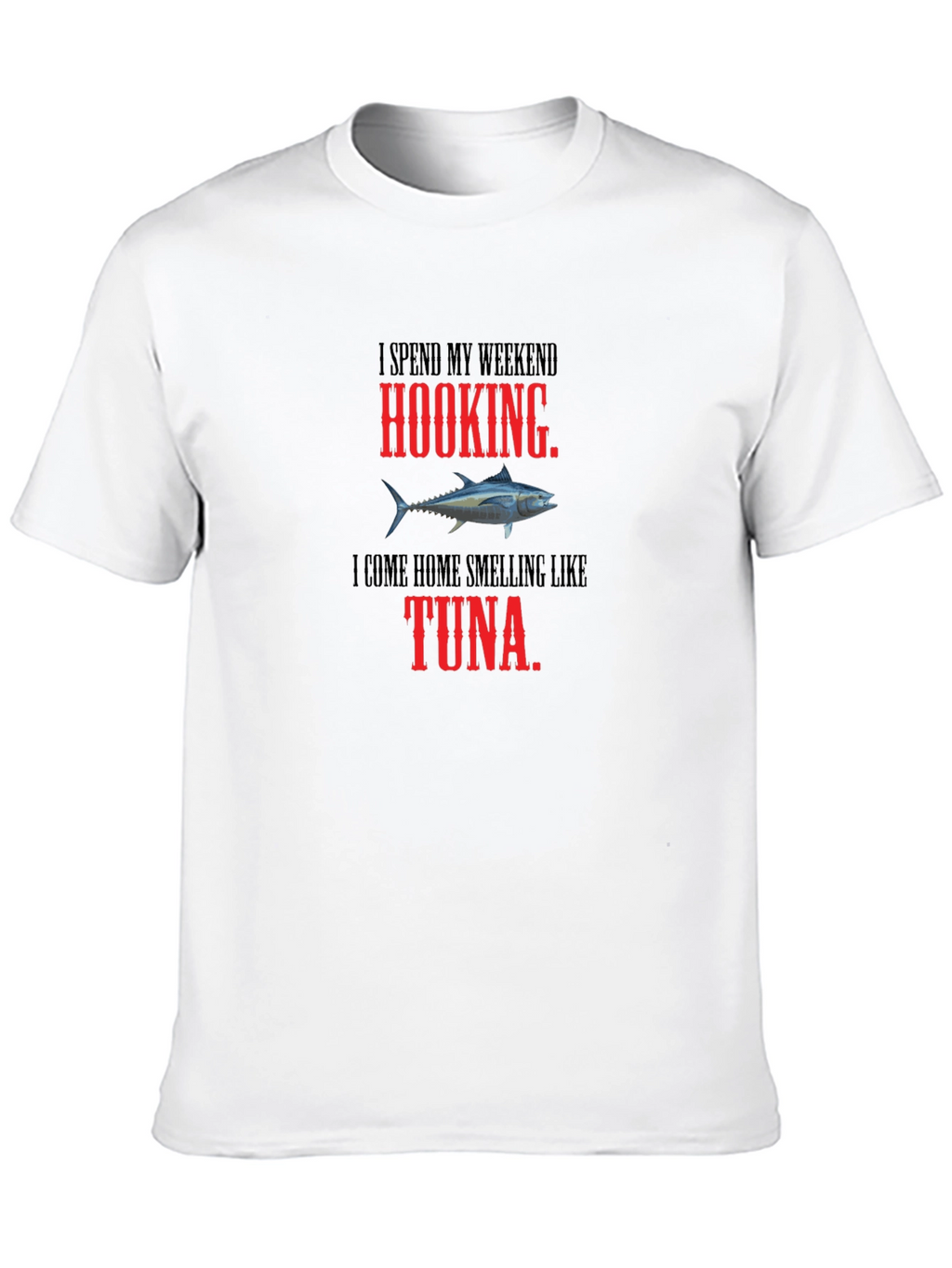 Hooking Tuna Graphic Tee - Funny Fishing Shirt