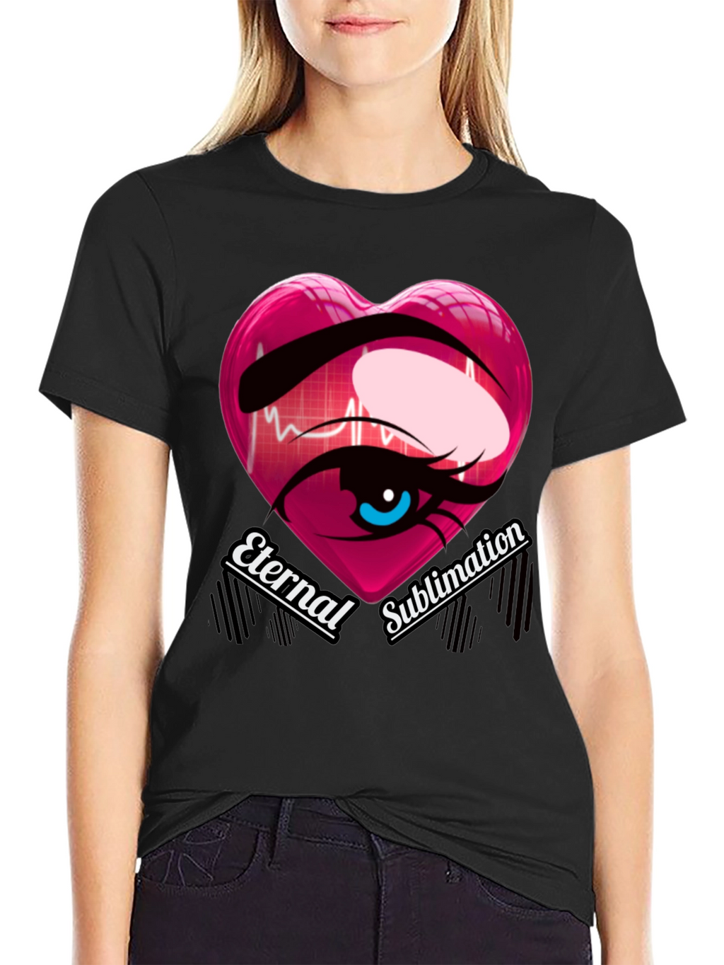 Eternal Sublimation Heart Eye T-Shirt