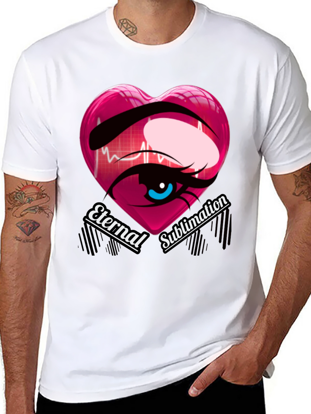 Eternal Sublimation Heart Eye T-Shirt