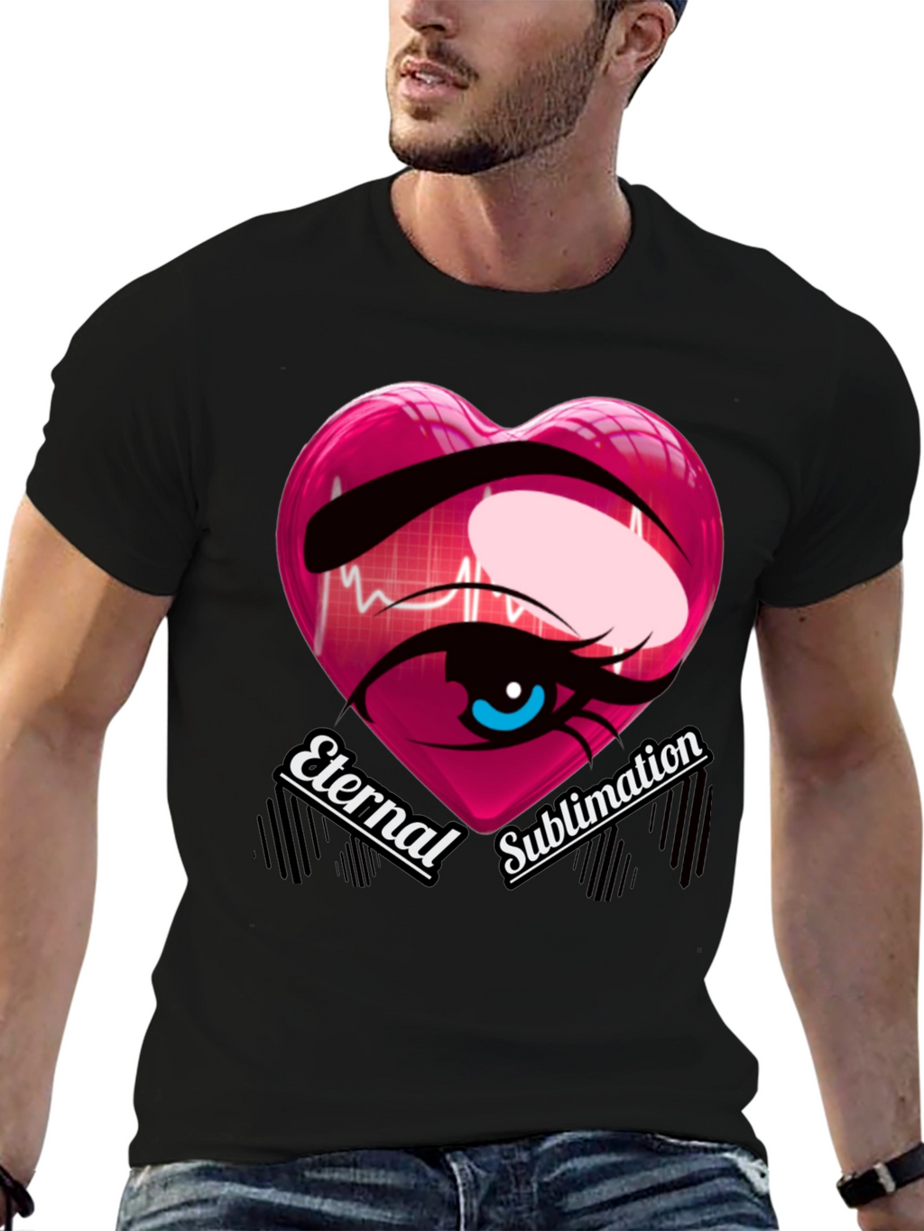 Eternal Sublimation Heart Eye T-Shirt