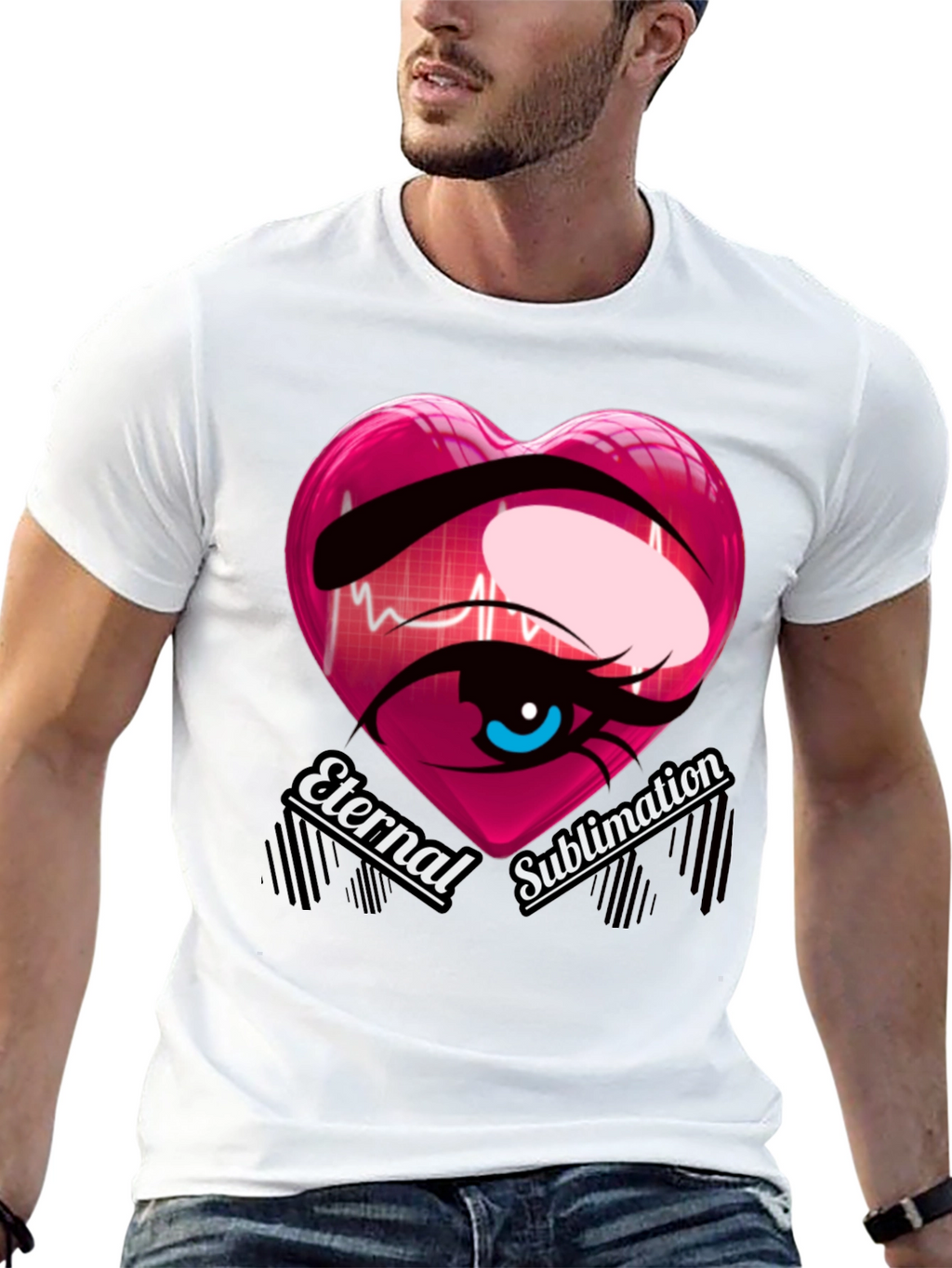 Eternal Sublimation Heart Eye T-Shirt