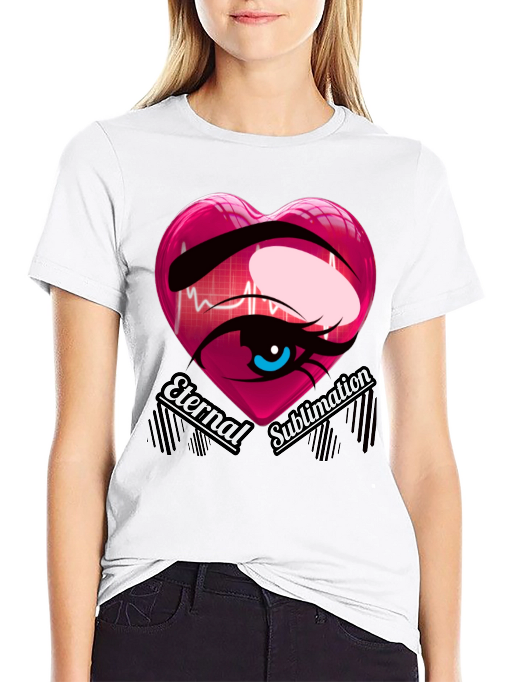 Eternal Sublimation Heart Eye T-Shirt