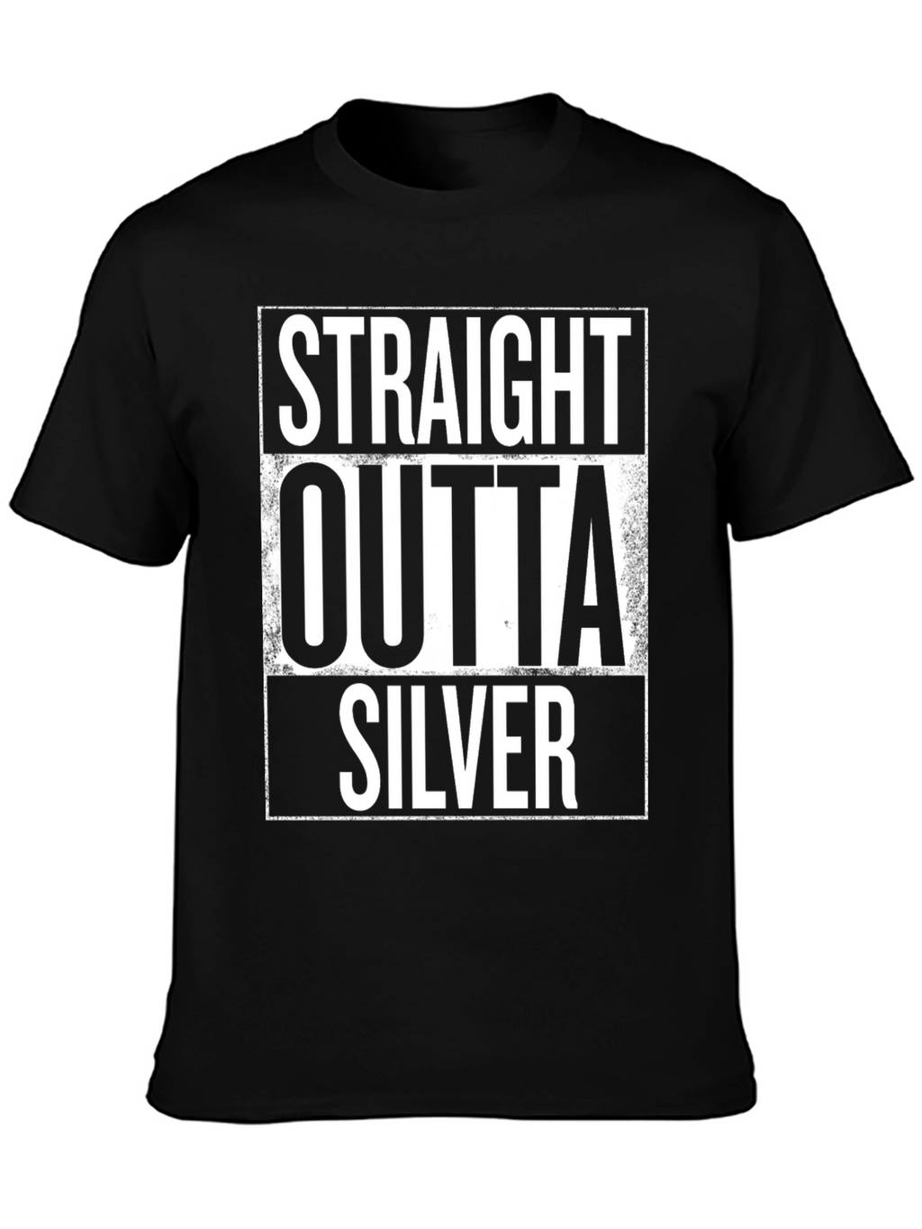Straight Outta Silver Graphic T-Shirt