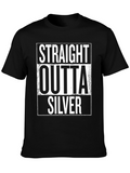 Straight Outta Silver Graphic T-Shirt