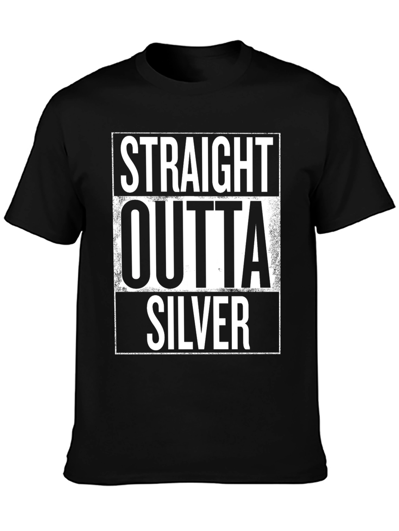 Straight Outta Silver Graphic T-Shirt