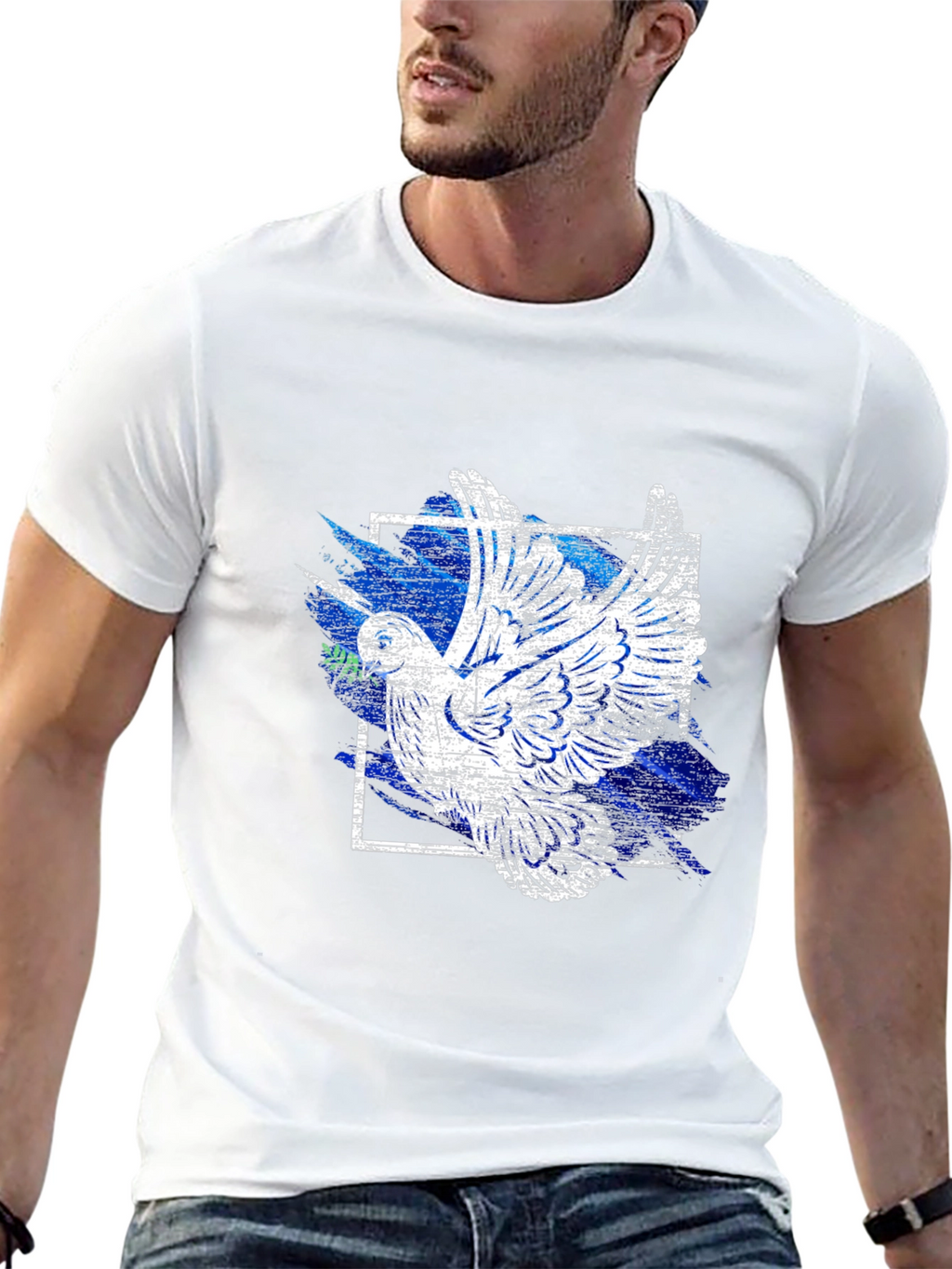 Peace Dove Graphic Tee - Black T-Shirt