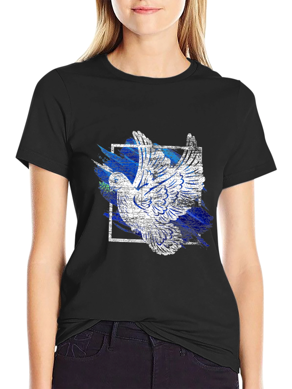Peace Dove Graphic Tee - Black T-Shirt