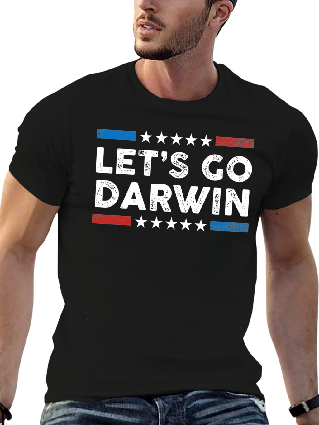 Lets Go Darwin Graphic Tee - Novelty T-Shirt