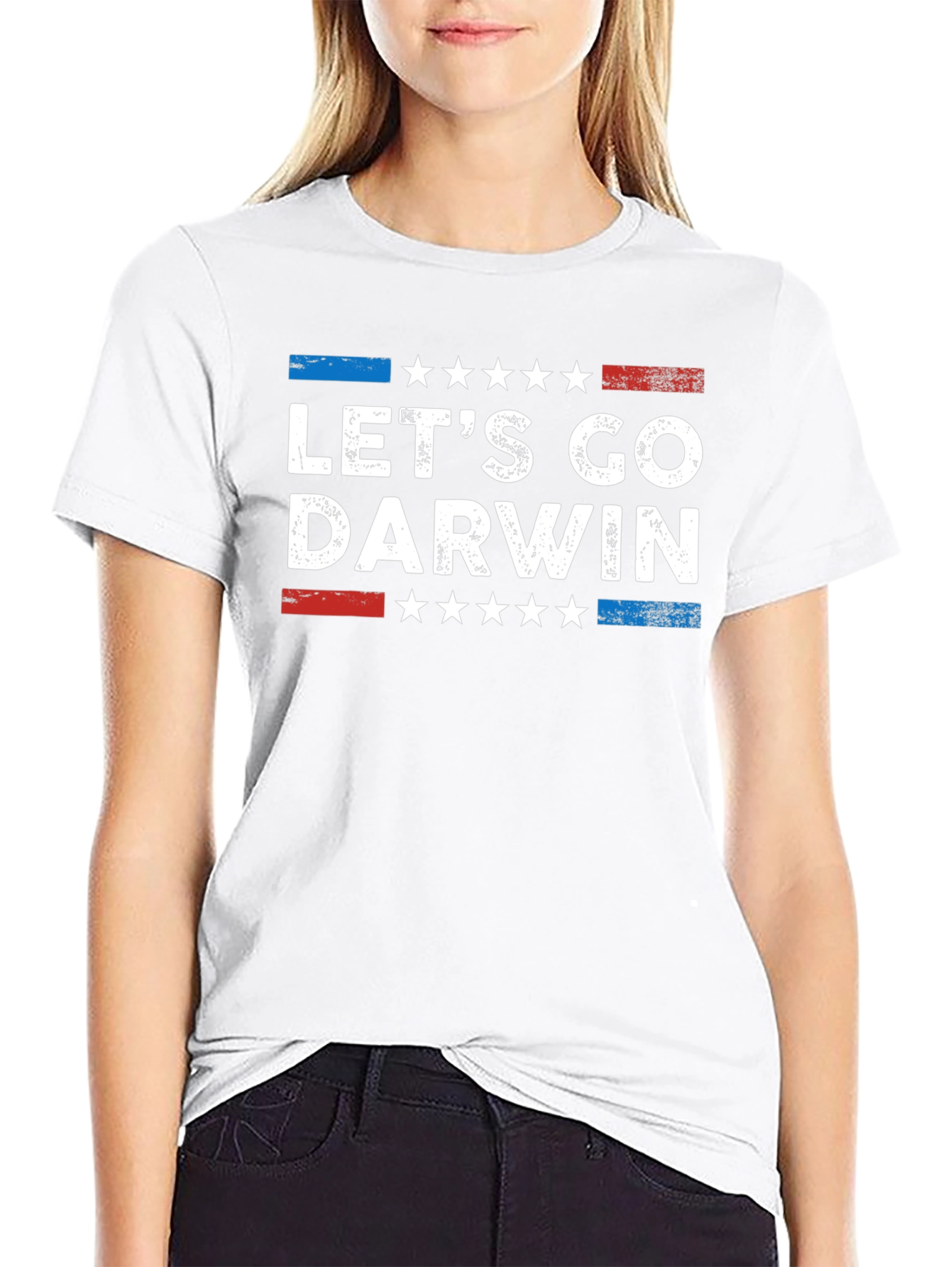 Lets Go Darwin Graphic Tee - Novelty T-Shirt