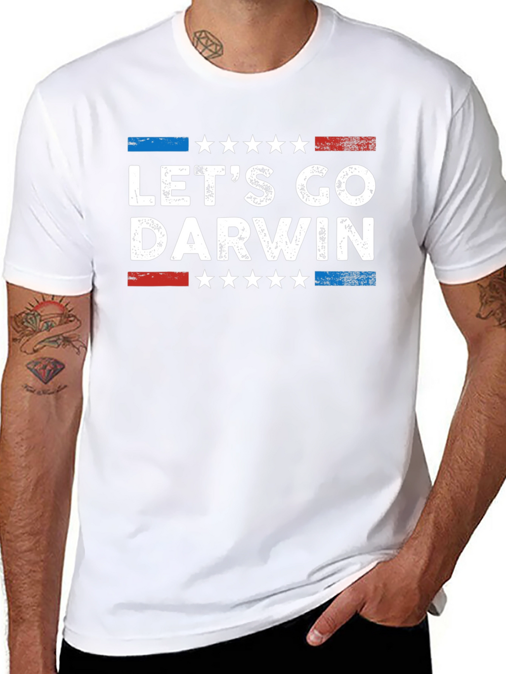Lets Go Darwin Graphic Tee - Novelty T-Shirt