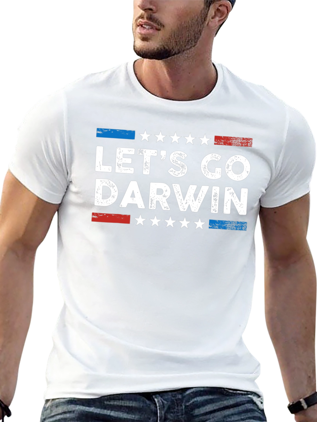 Lets Go Darwin Graphic Tee - Novelty T-Shirt