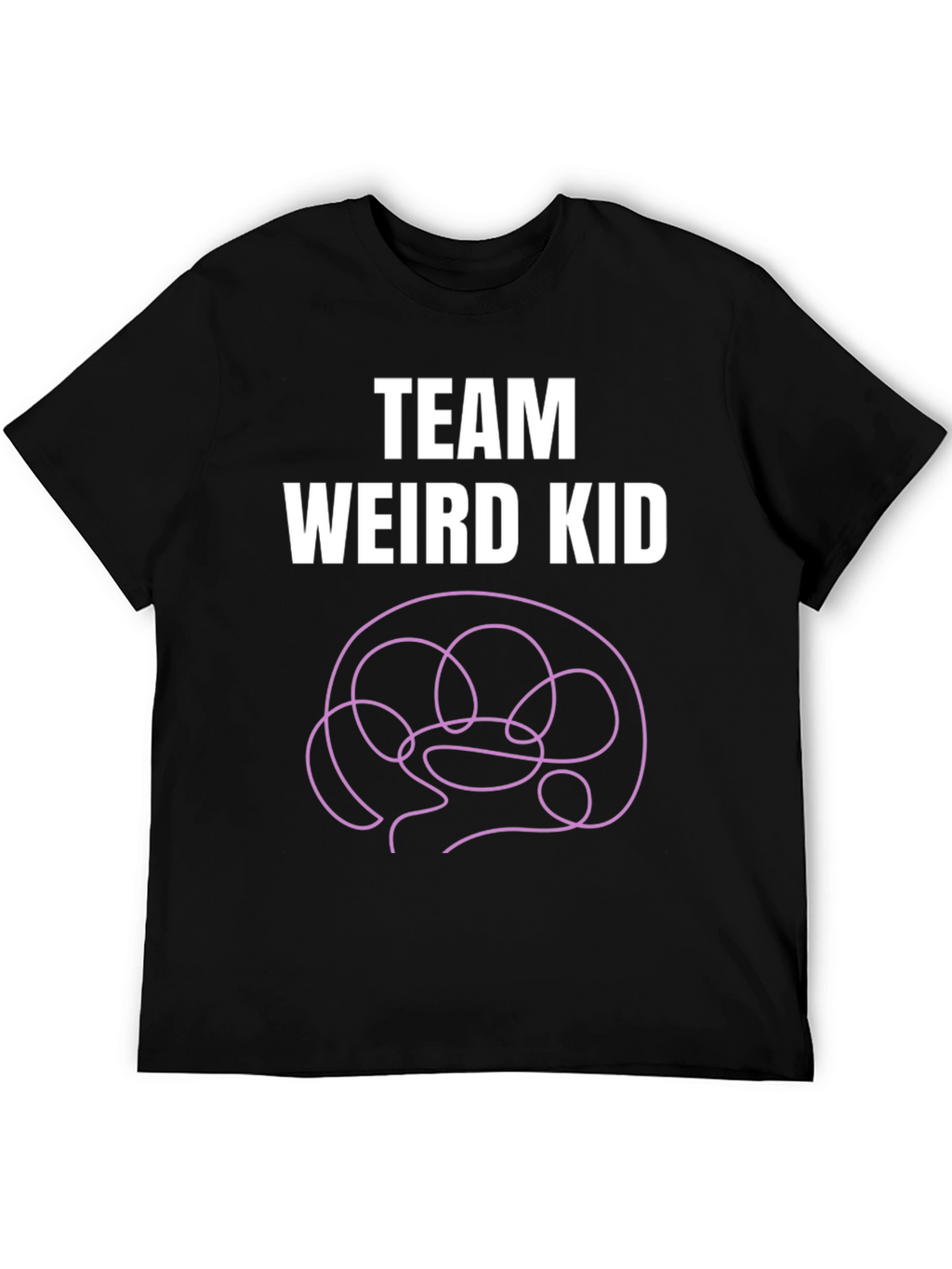 Team Weird Kid T-Shirt - Funny Brain Tee